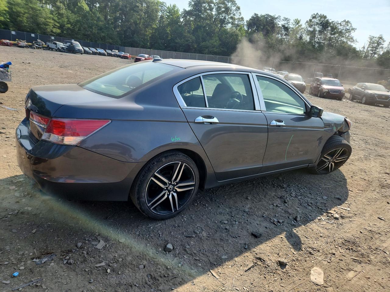 2012 Honda Accord Ex Gray vin: 1HGCP2F7XCA055371