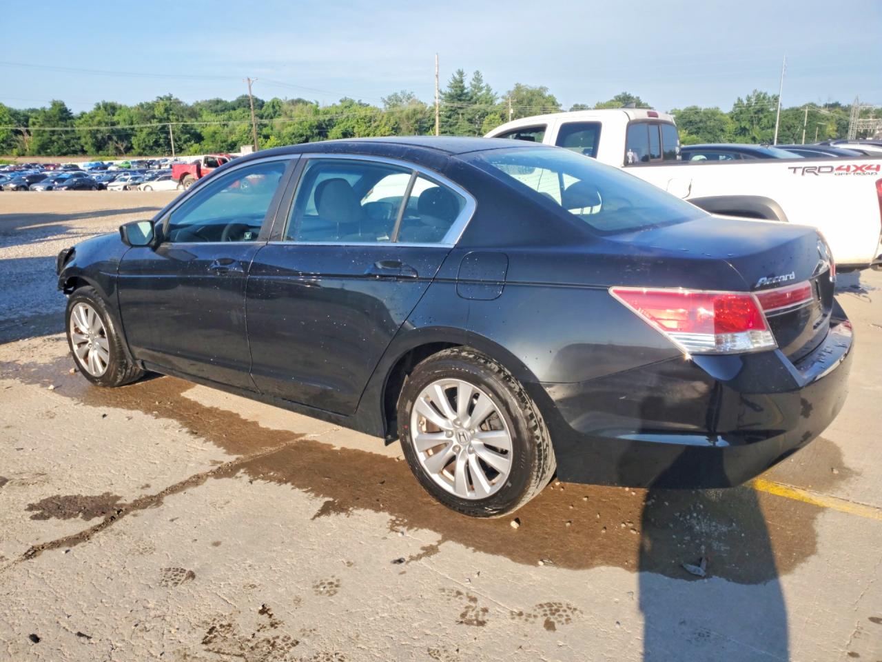 2012 Honda Accord Ex Black vin: 1HGCP2F7XCA068038