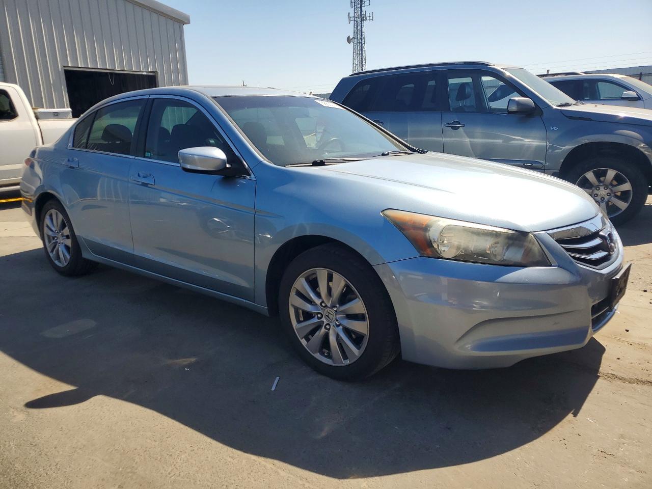 2012 Honda Accord Ex Blue vin: 1HGCP2F7XCA126312