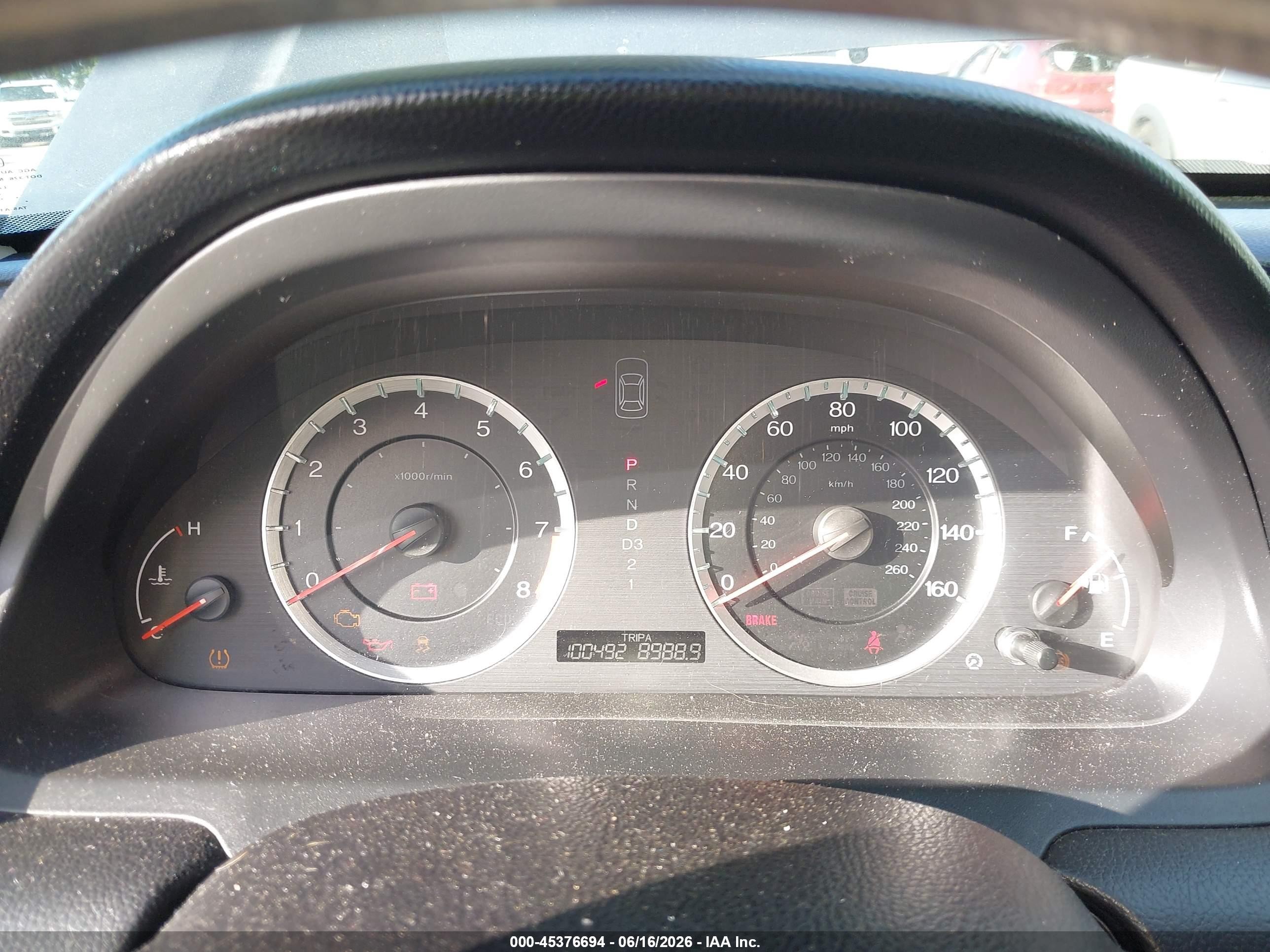 2012 Honda Accord 2.4 Ex Gray vin: 1HGCP2F7XCA141621