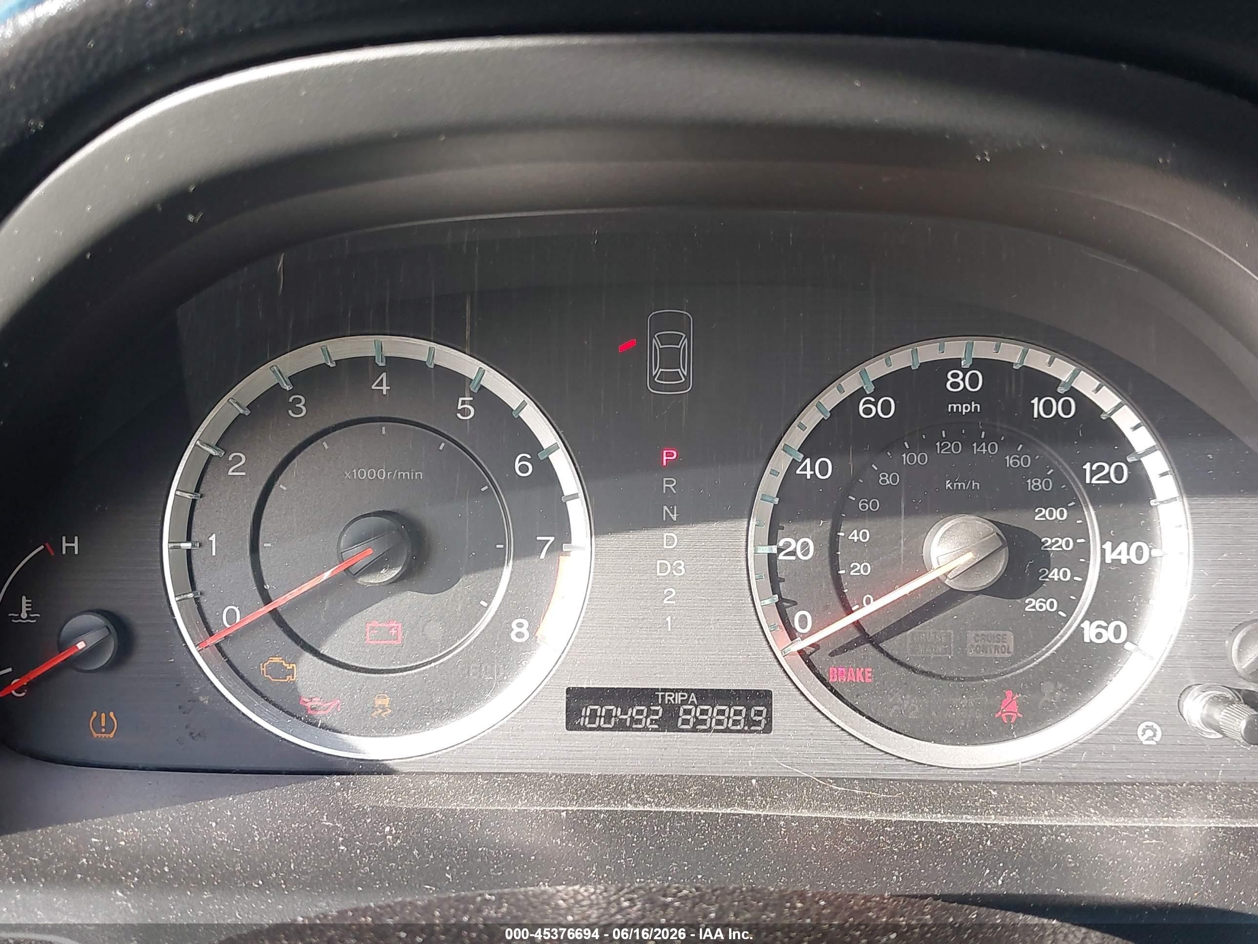 2012 Honda Accord 2.4 Ex Gray vin: 1HGCP2F7XCA141621