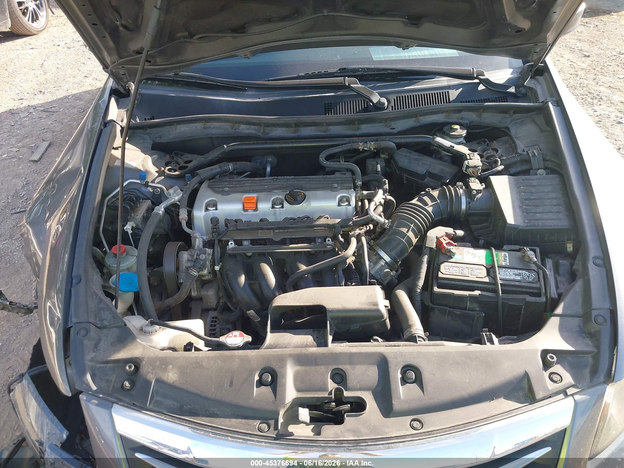 2012 Honda Accord 2.4 Ex Gray vin: 1HGCP2F7XCA141621