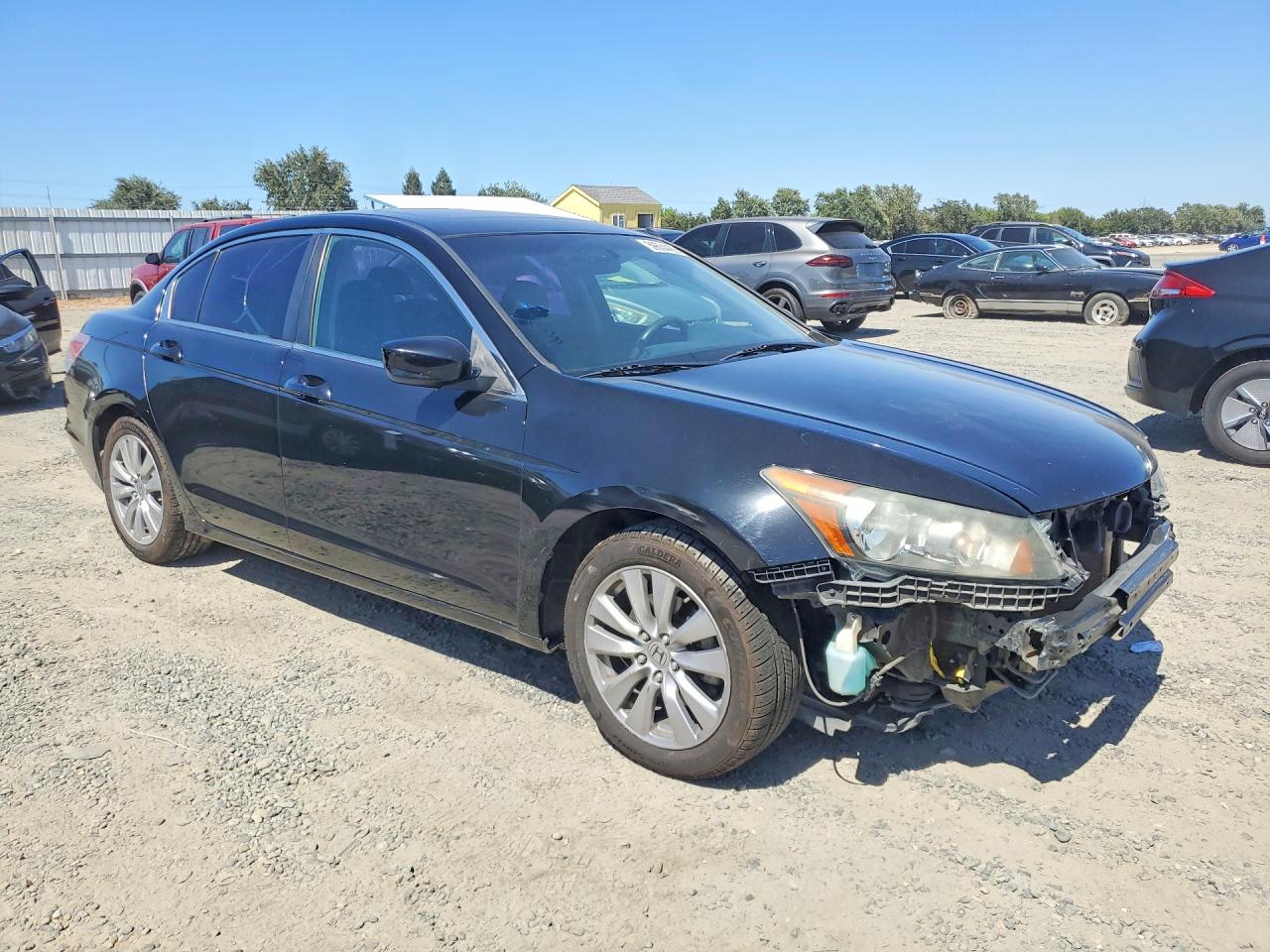 2012 Honda Accord Ex Black vin: 1HGCP2F7XCA213790