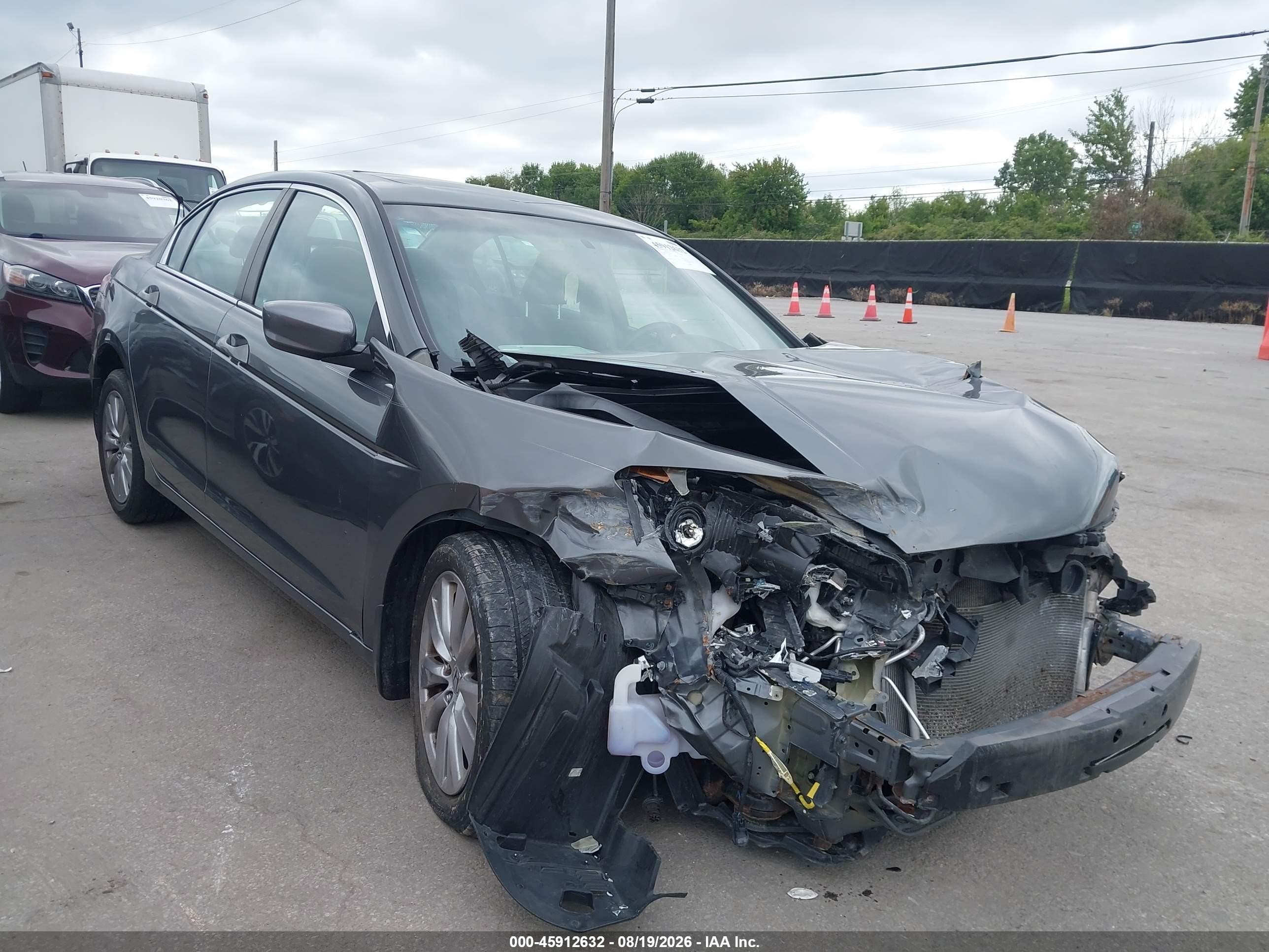 2012 Honda Accord 2.4 Ex Gray vin: 1HGCP2F7XCA230542