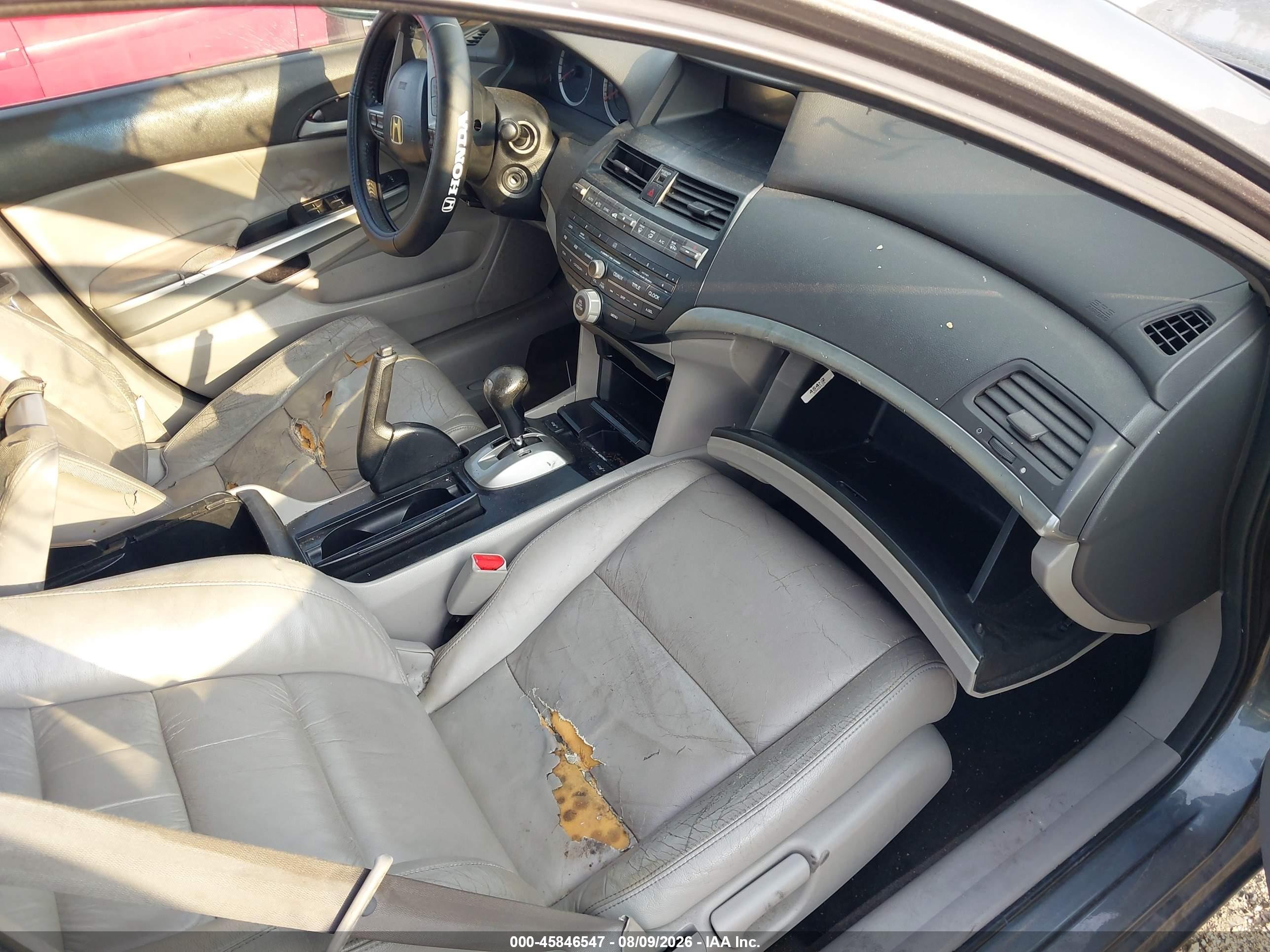 2010 Honda Accord 2.4 Ex-l Серый vin: 1HGCP2F80AA017976
