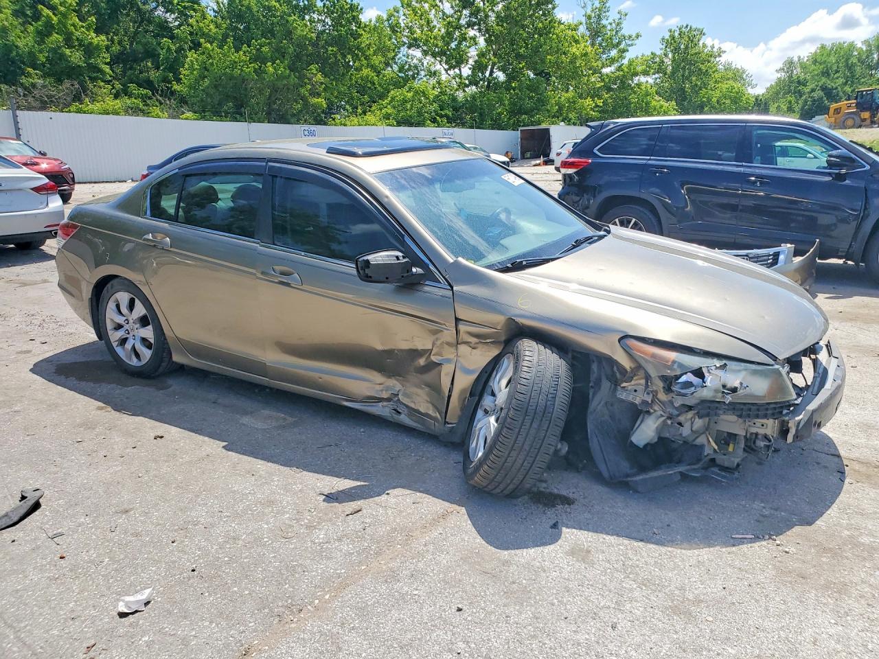 2010 Honda Accord Ex Beige vin: 1HGCP2F80AA087638