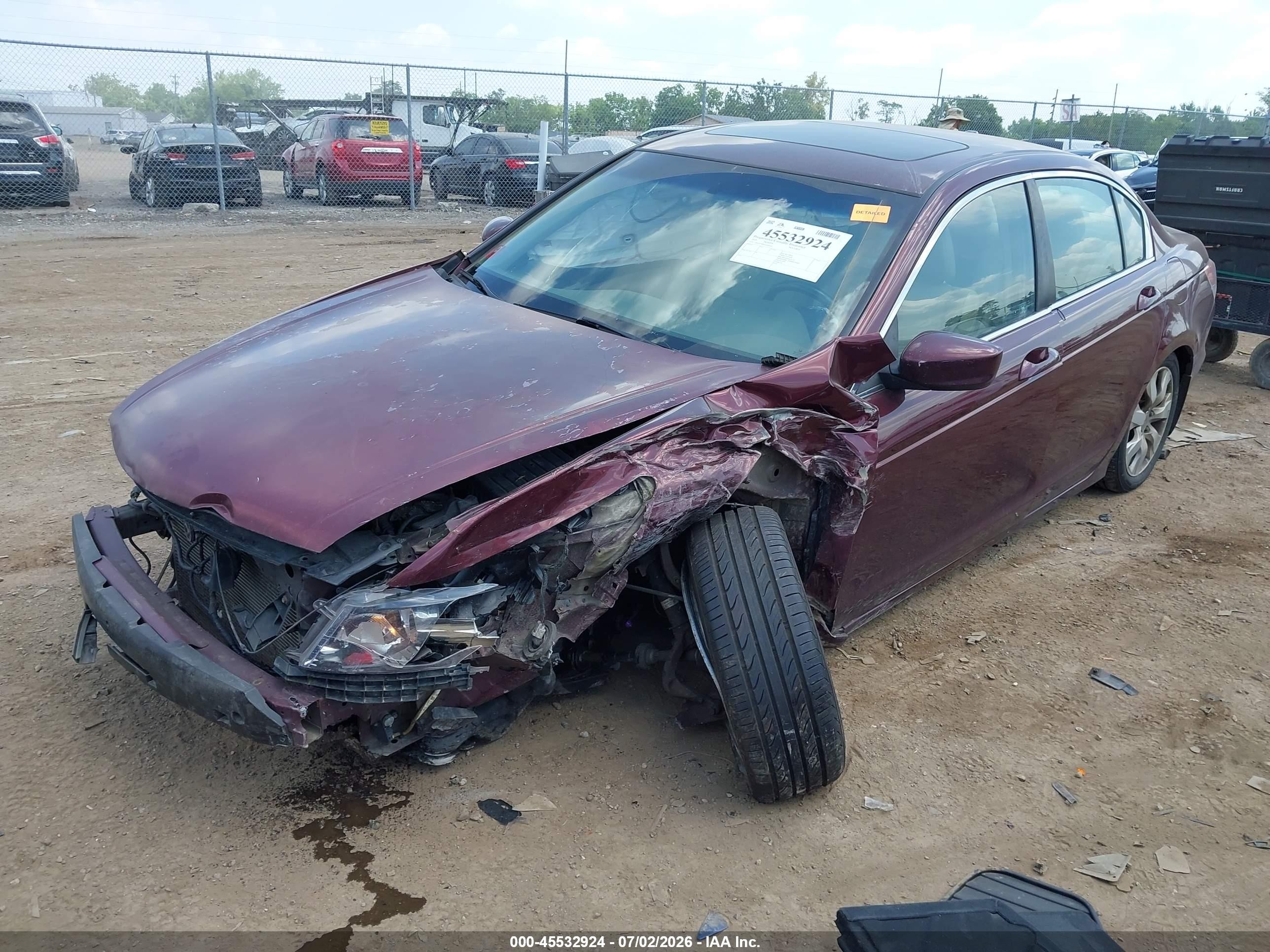 2010 Honda Accord 2.4 Ex-l Maroon vin: 1HGCP2F80AA090944