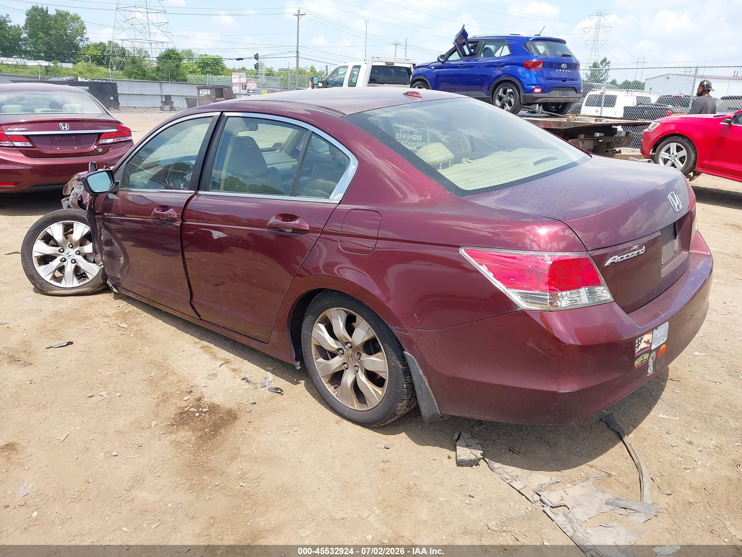 2010 Honda Accord 2.4 Ex-l Maroon vin: 1HGCP2F80AA090944