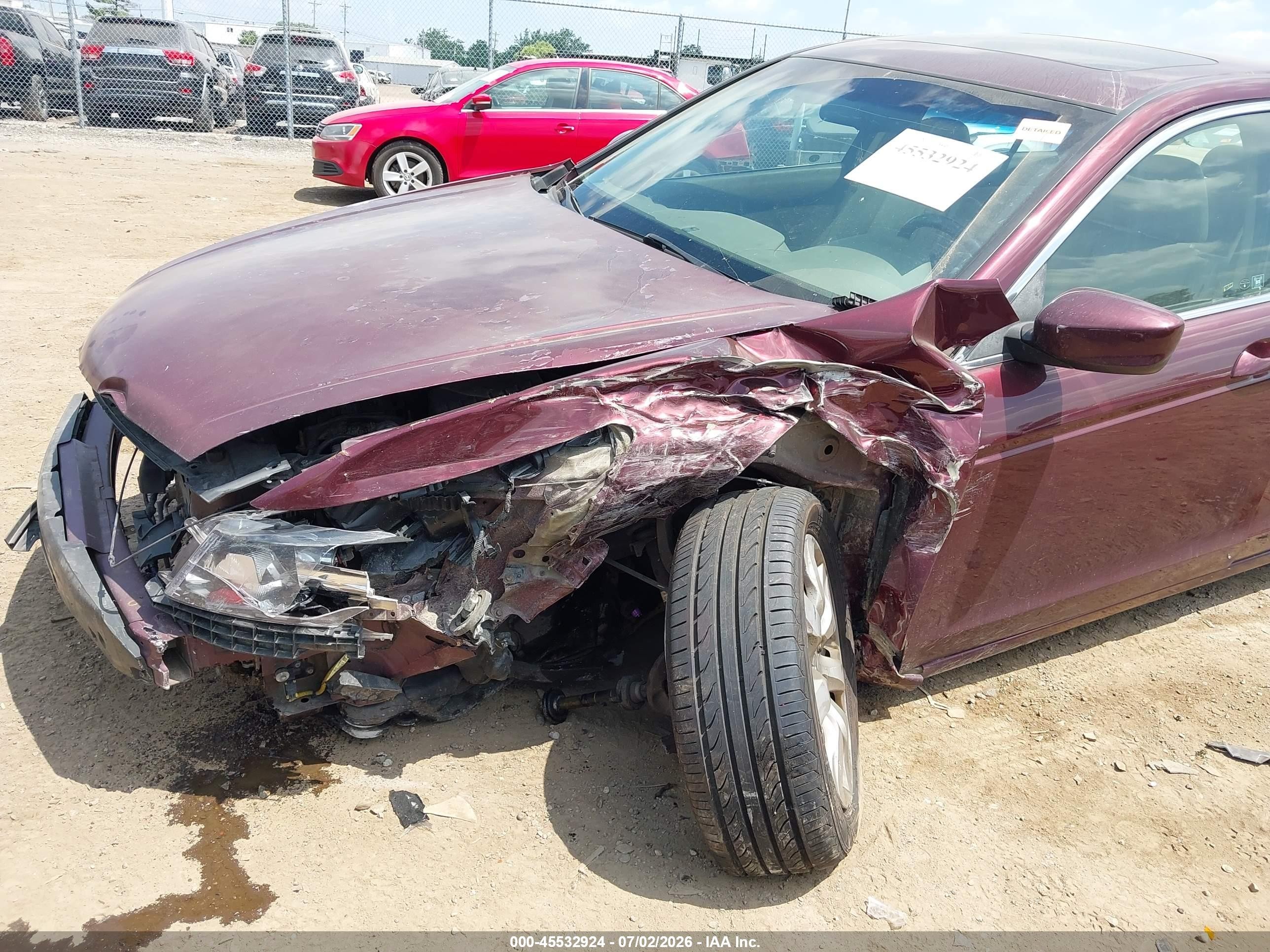 2010 Honda Accord 2.4 Ex-l Maroon vin: 1HGCP2F80AA090944