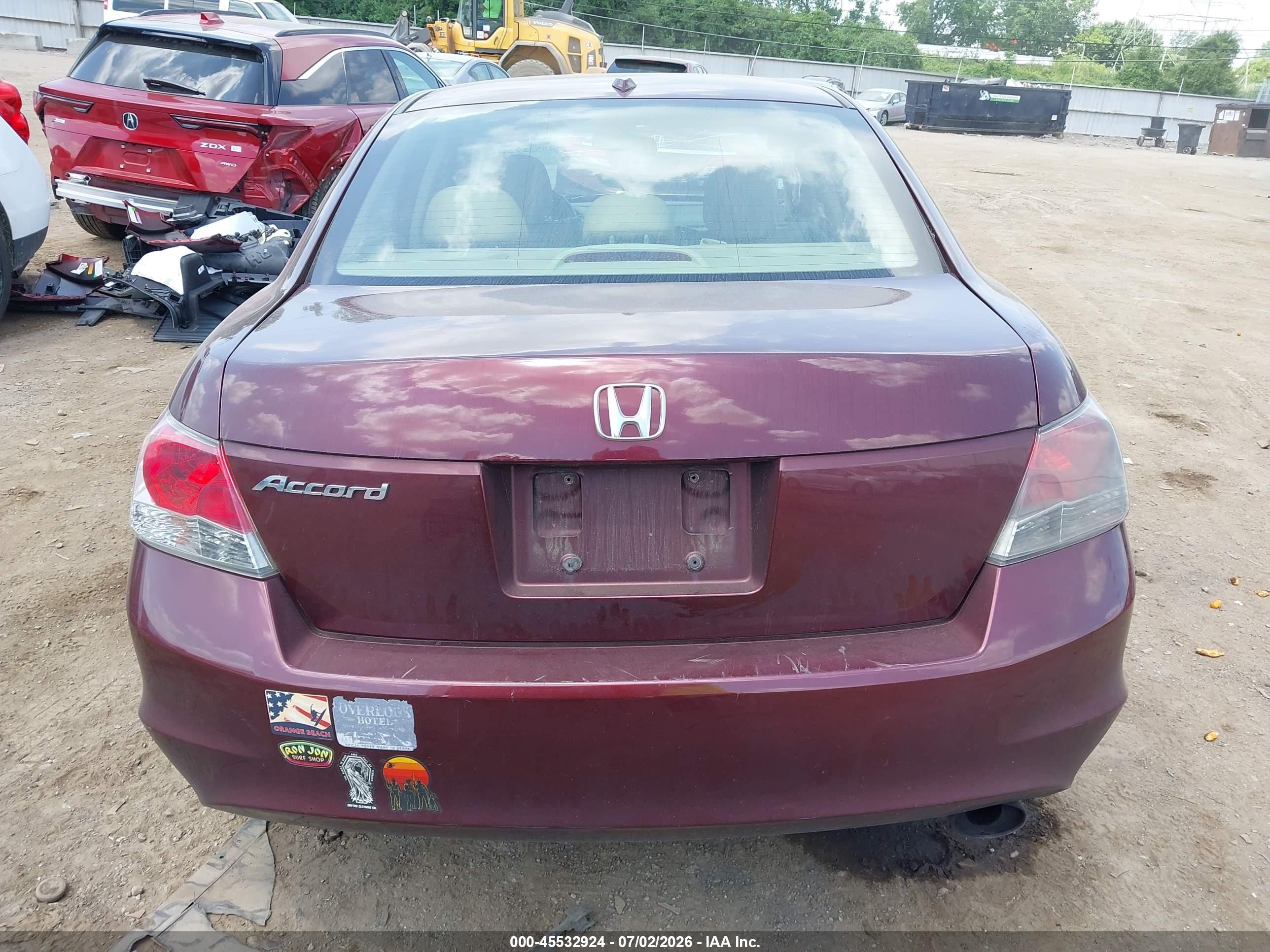 2010 Honda Accord 2.4 Ex-l Maroon vin: 1HGCP2F80AA090944