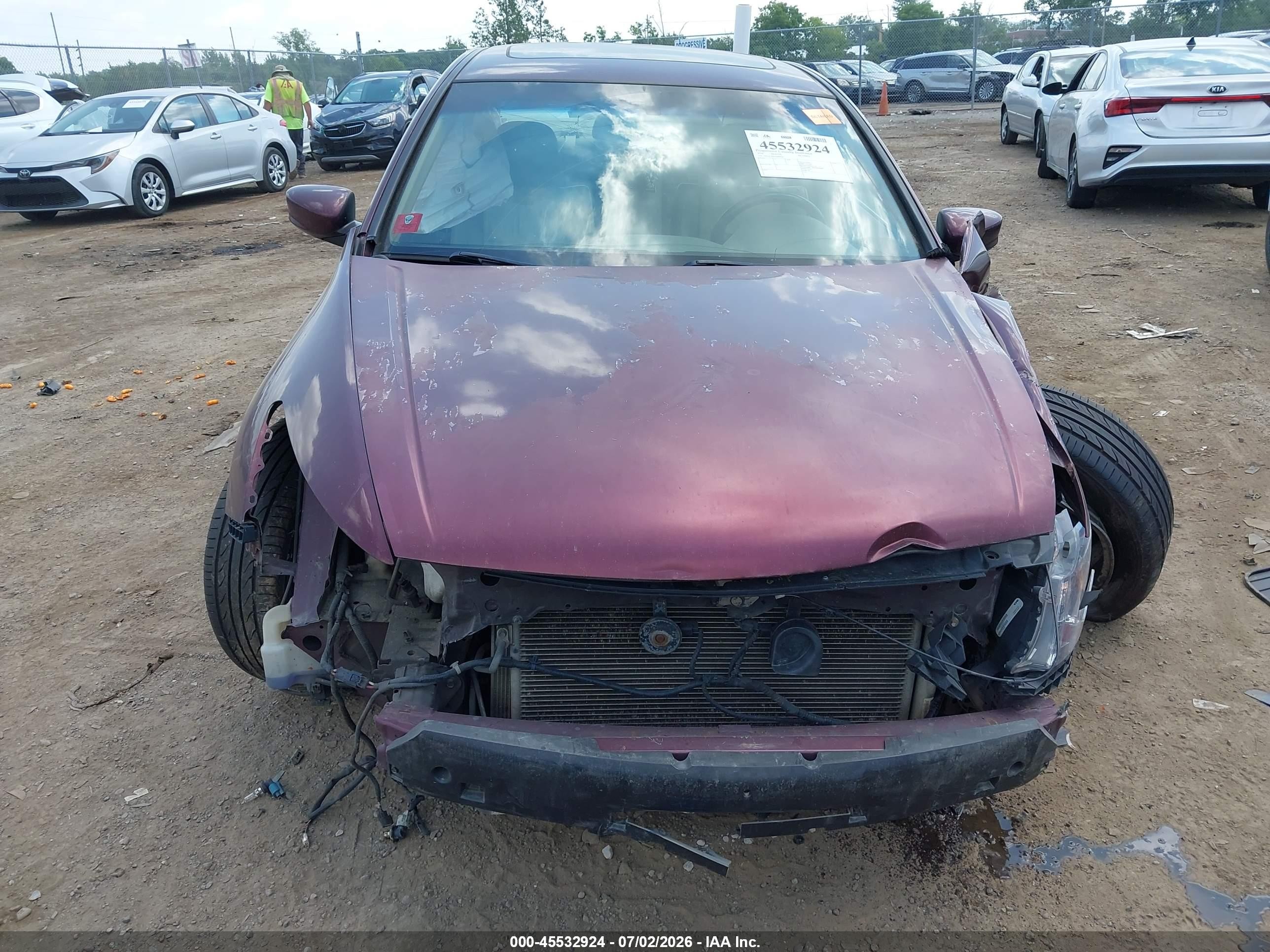 2010 Honda Accord 2.4 Ex-l Maroon vin: 1HGCP2F80AA090944