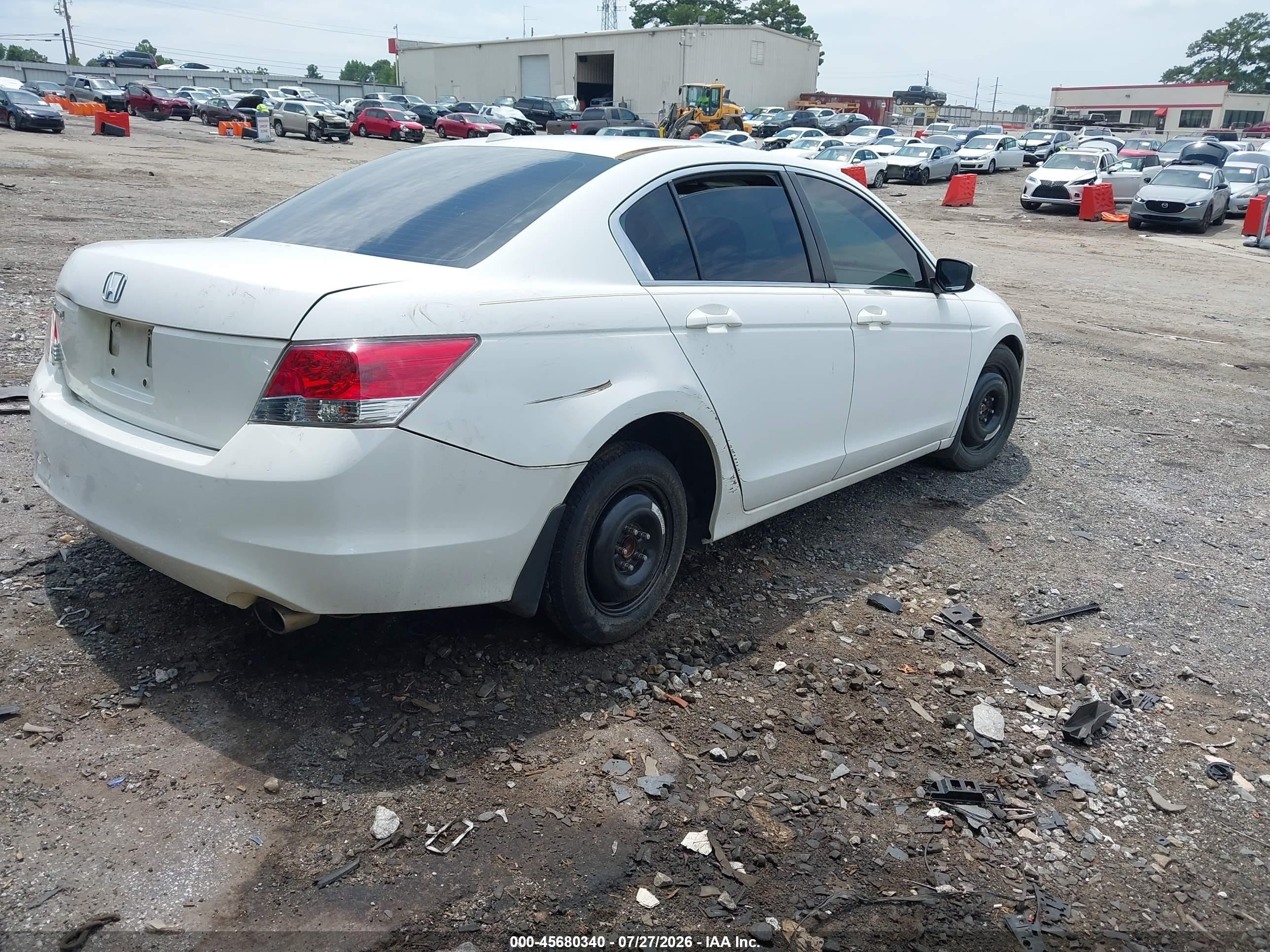 2010 Honda Accord 2.4 Ex-l White vin: 1HGCP2F80AA186556