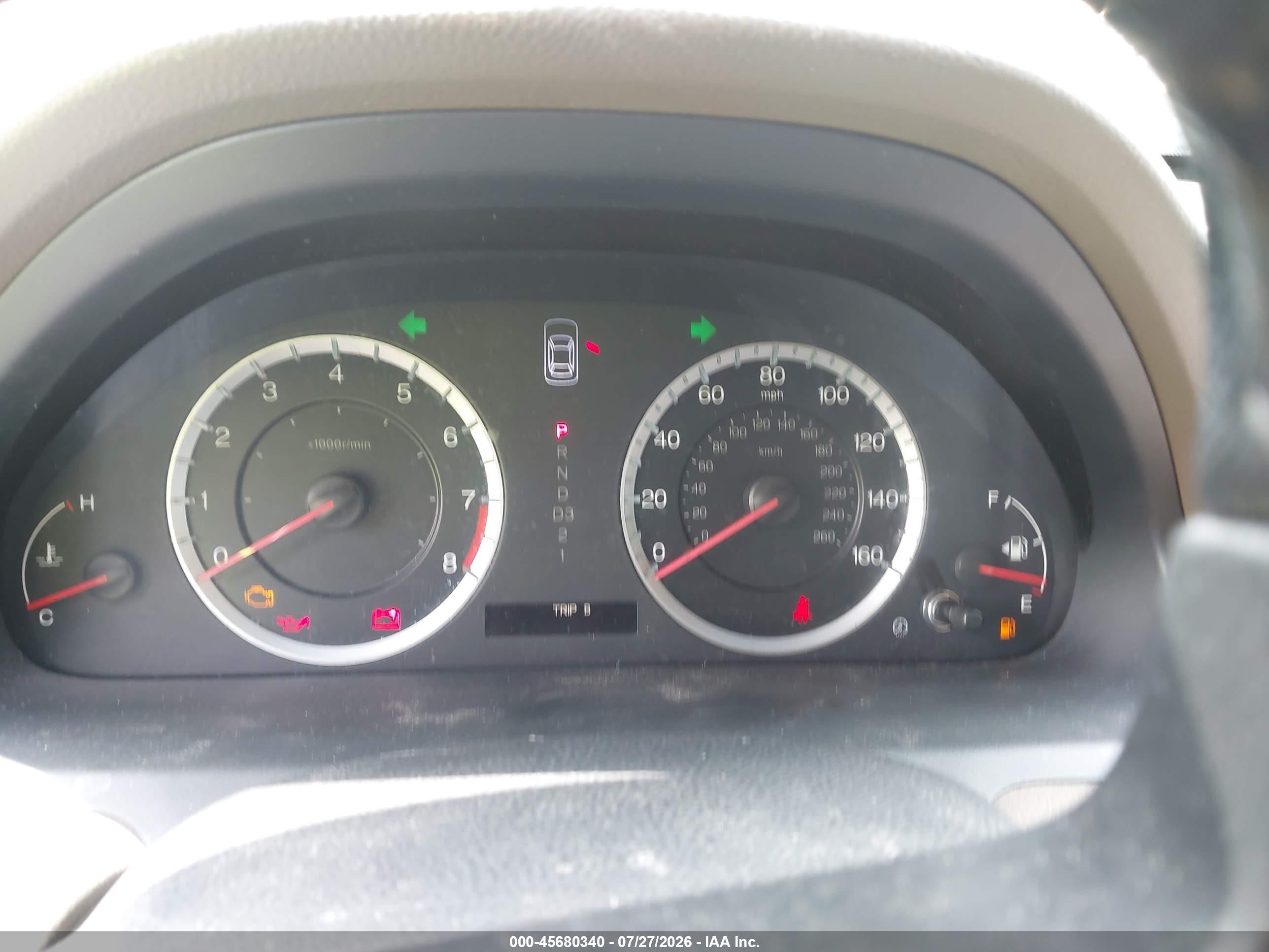 2010 Honda Accord 2.4 Ex-l White vin: 1HGCP2F80AA186556