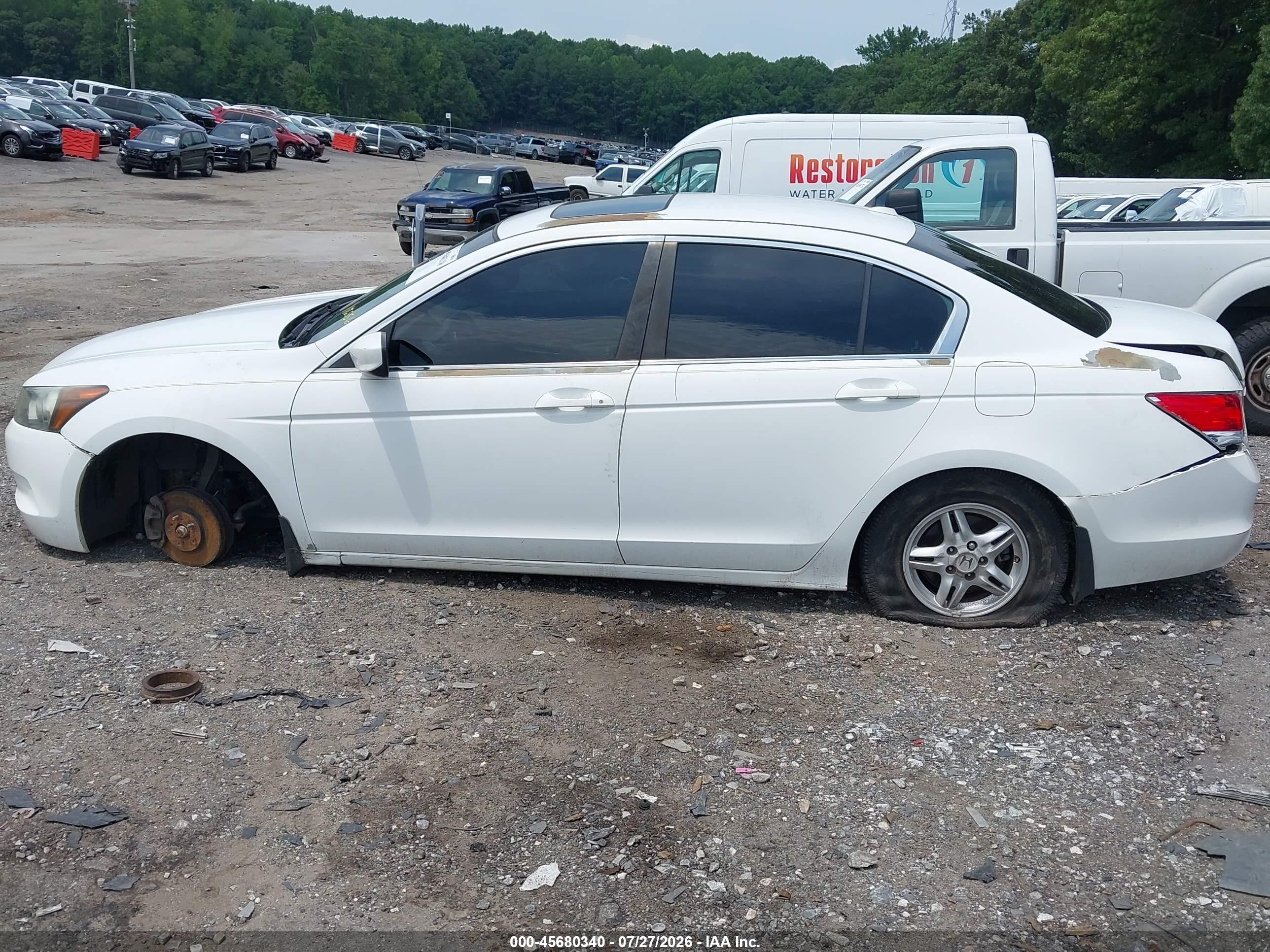 2010 Honda Accord 2.4 Ex-l White vin: 1HGCP2F80AA186556