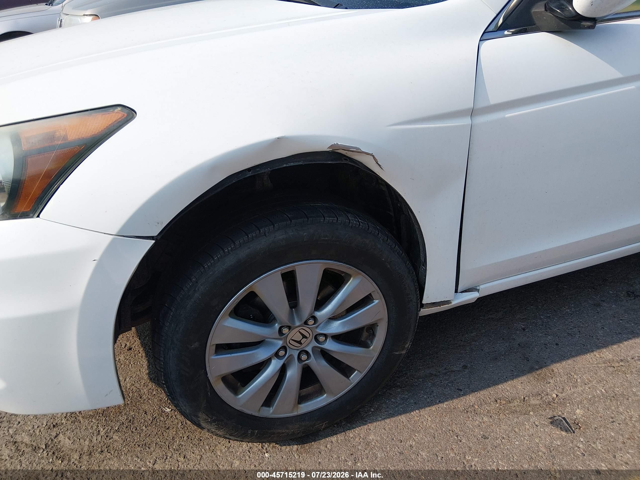 2011 Honda Accord 2.4 Ex-l White vin: 1HGCP2F80BA030244