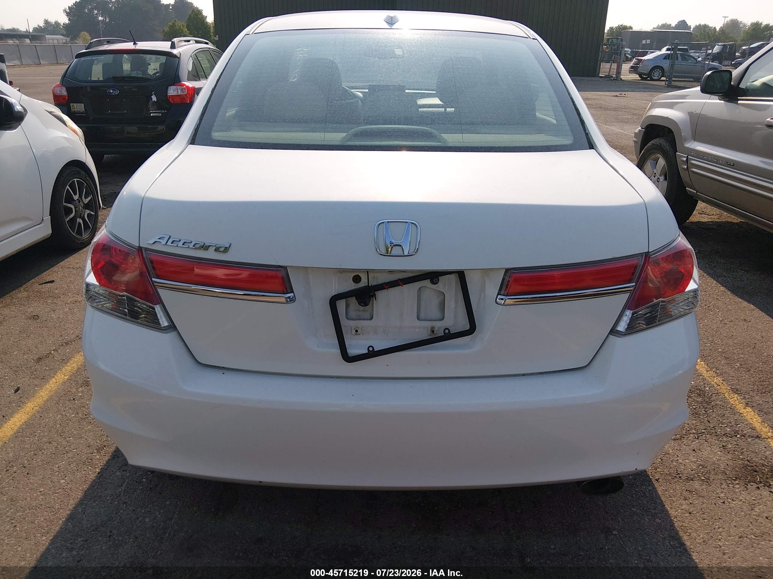 2011 Honda Accord 2.4 Ex-l White vin: 1HGCP2F80BA030244