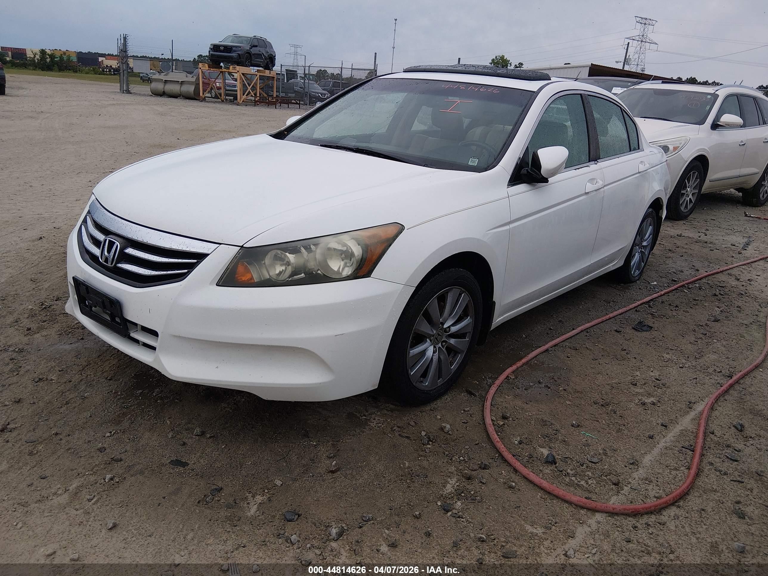 2011 Honda Accord 2.4 Ex-l White vin: 1HGCP2F80BA086748