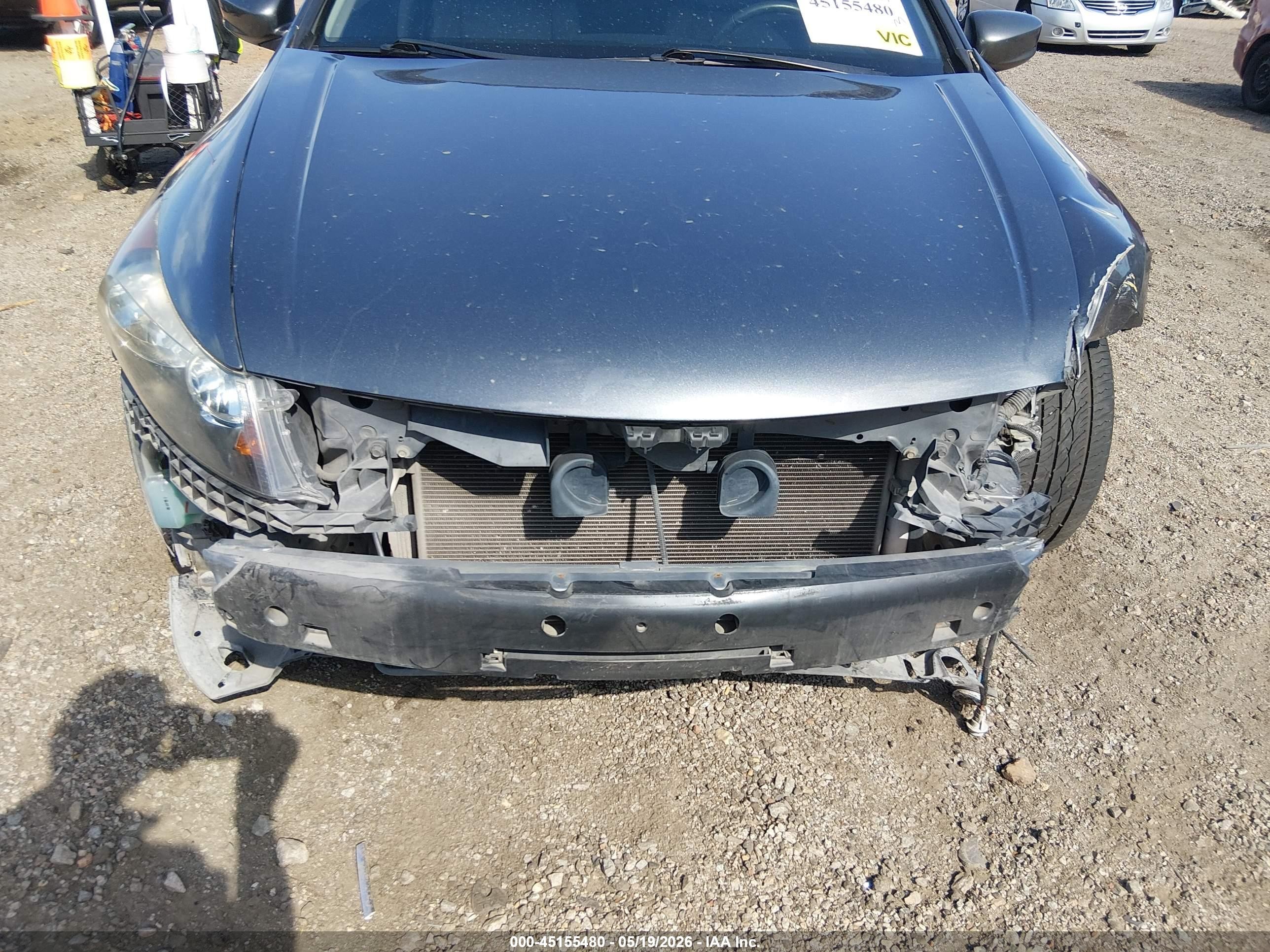 2011 Honda Accord 2.4 Ex-l Gray vin: 1HGCP2F80BA145524