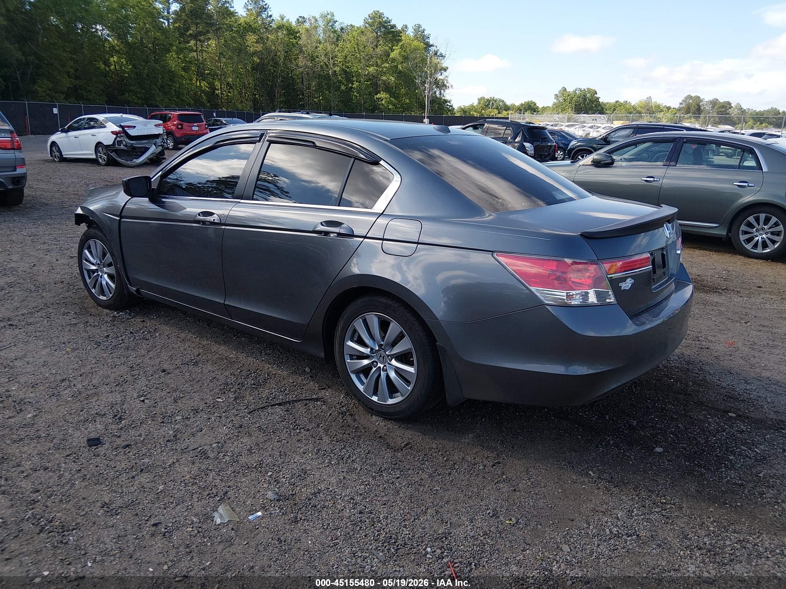 2011 Honda Accord 2.4 Ex-l Gray vin: 1HGCP2F80BA145524