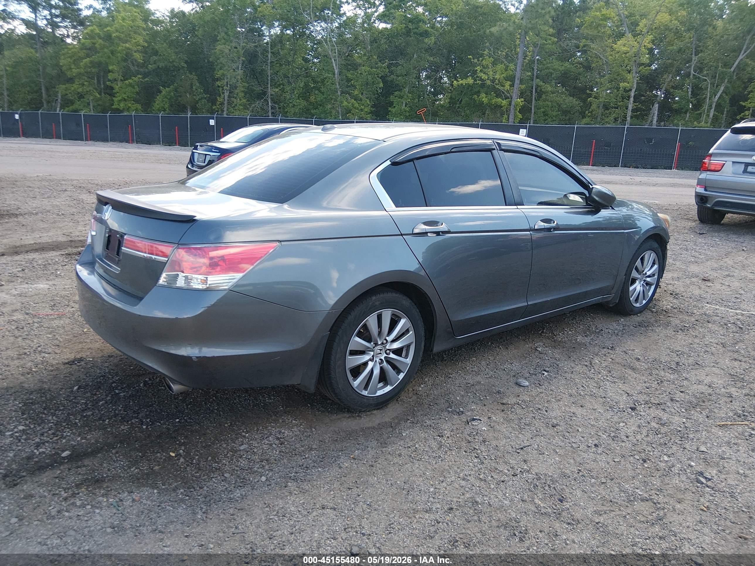 2011 Honda Accord 2.4 Ex-l Gray vin: 1HGCP2F80BA145524