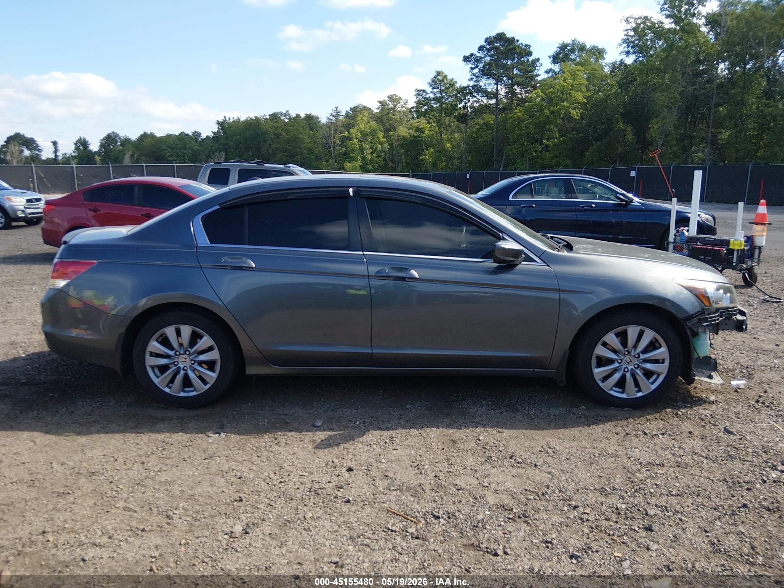 2011 Honda Accord 2.4 Ex-l Gray vin: 1HGCP2F80BA145524