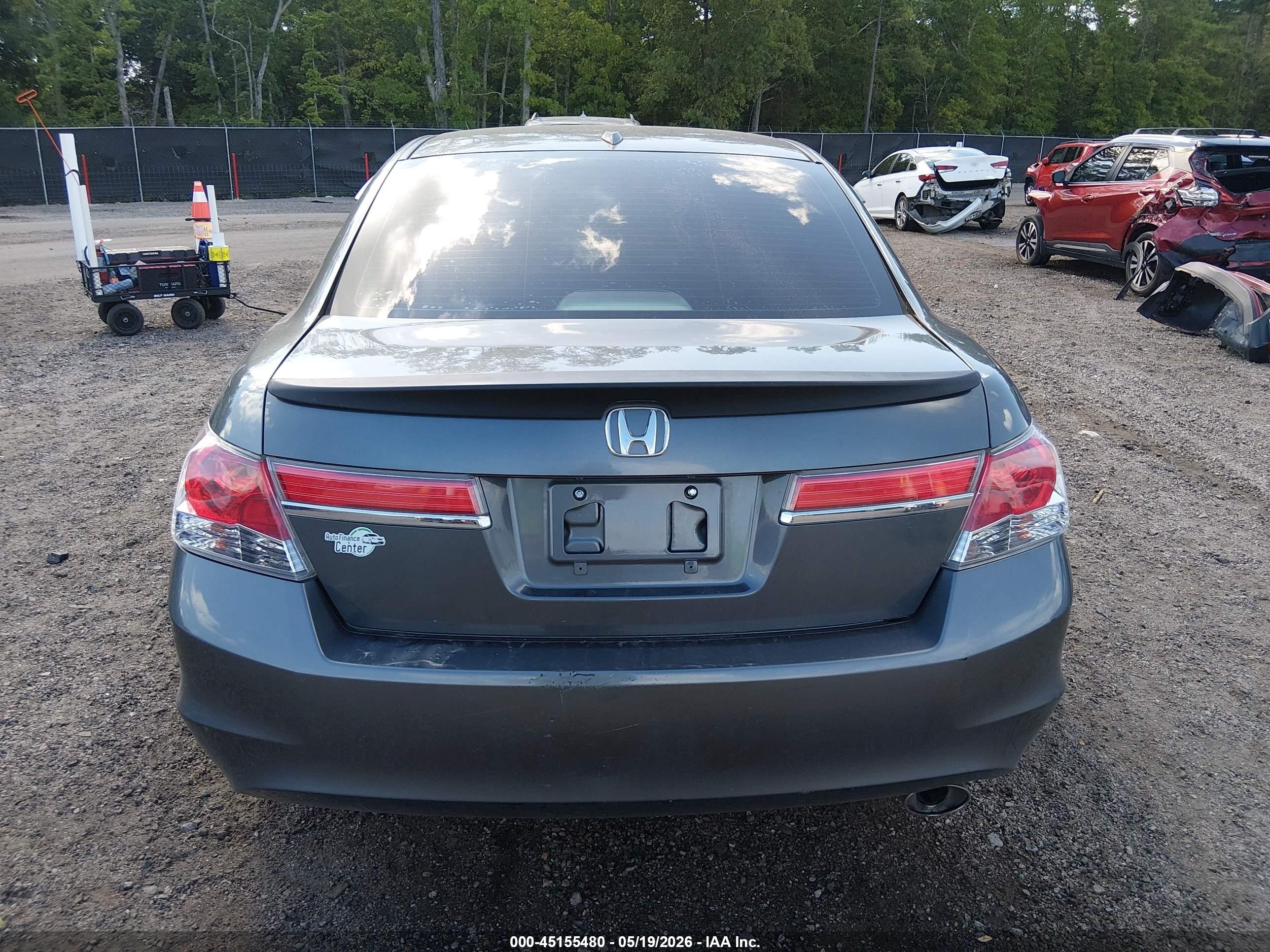 2011 Honda Accord 2.4 Ex-l Gray vin: 1HGCP2F80BA145524