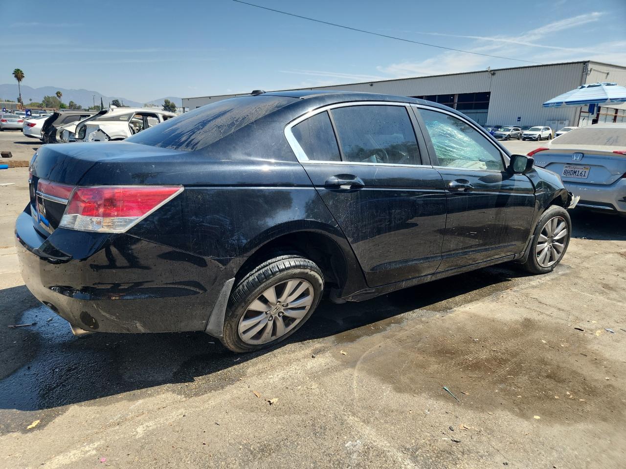 2011 Honda Accord Exl Black vin: 1HGCP2F80BA153025 Damage: Right Qtr Panel, Dent(S) W/ Paint Dmg, > 12 Inches