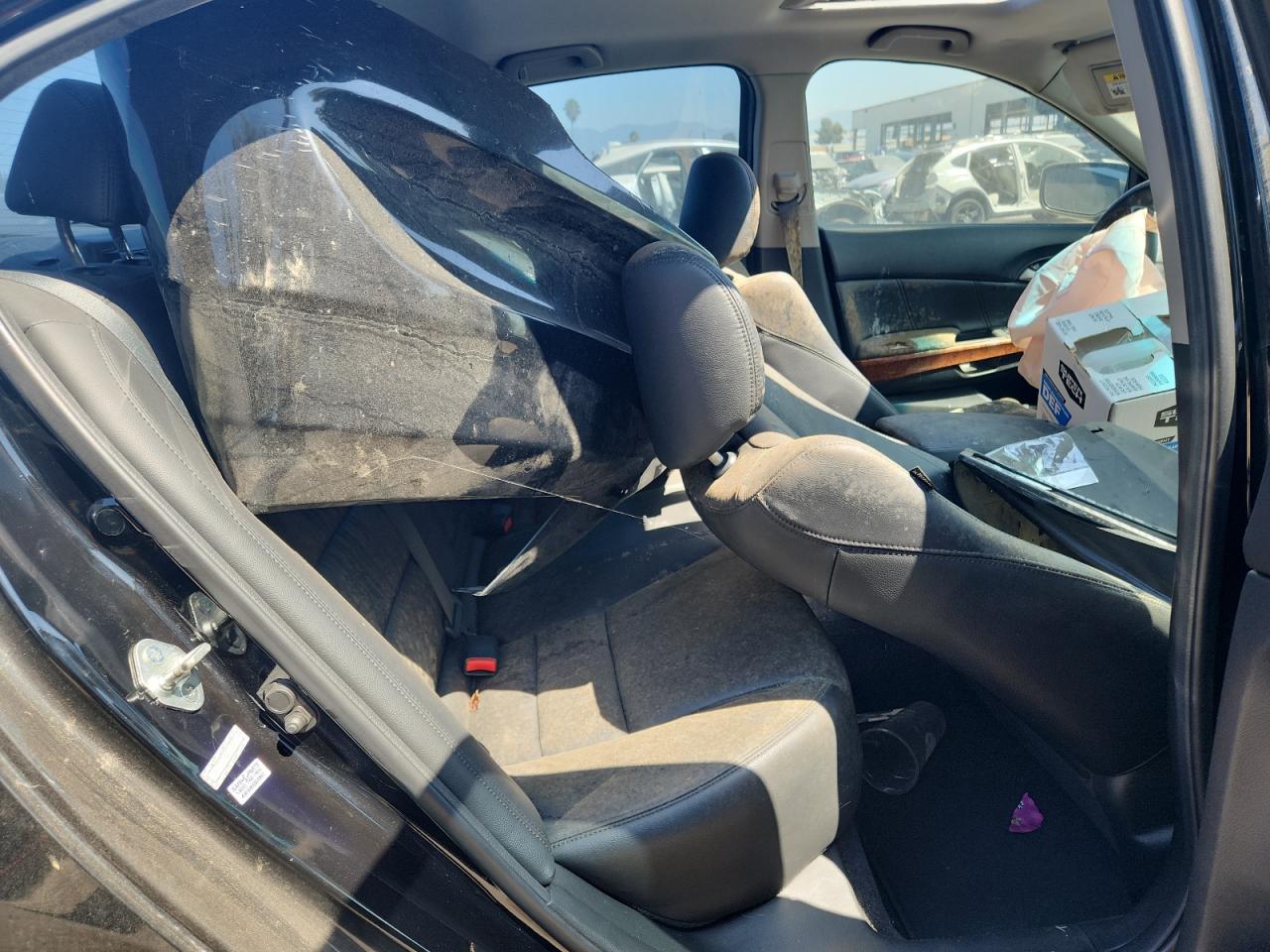 2011 Honda Accord Exl Black vin: 1HGCP2F80BA153025 Damage: Left Rear Seat, Water Damage, Replacement Required