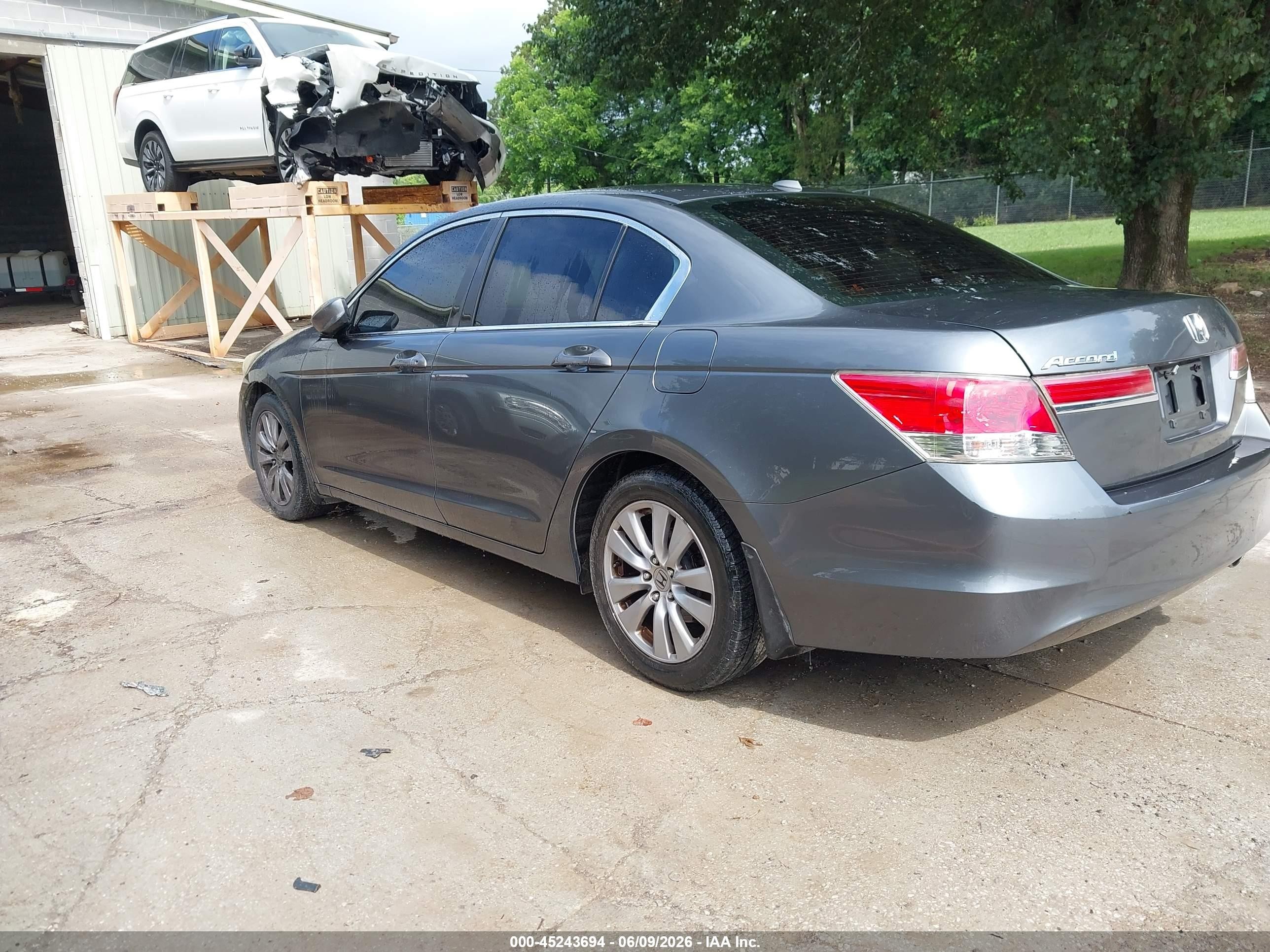 2012 Honda Accord 2.4 Ex-l Gray vin: 1HGCP2F80CA032755