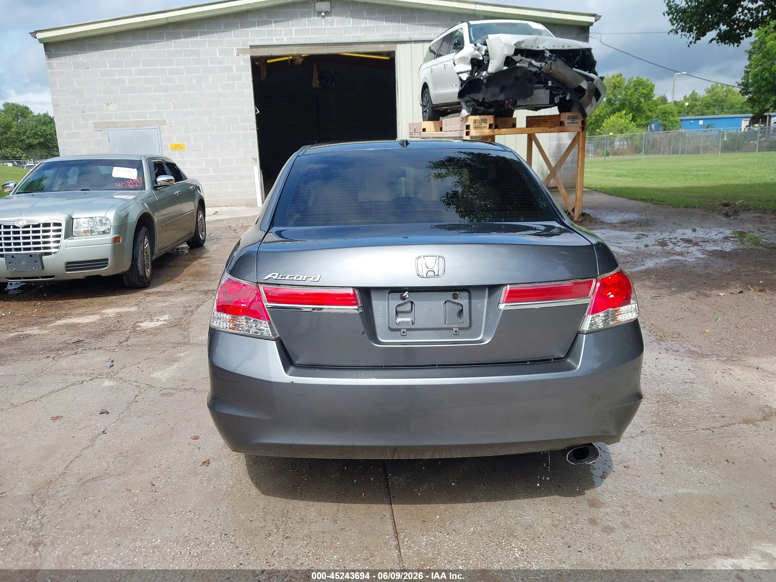 2012 Honda Accord 2.4 Ex-l Gray vin: 1HGCP2F80CA032755