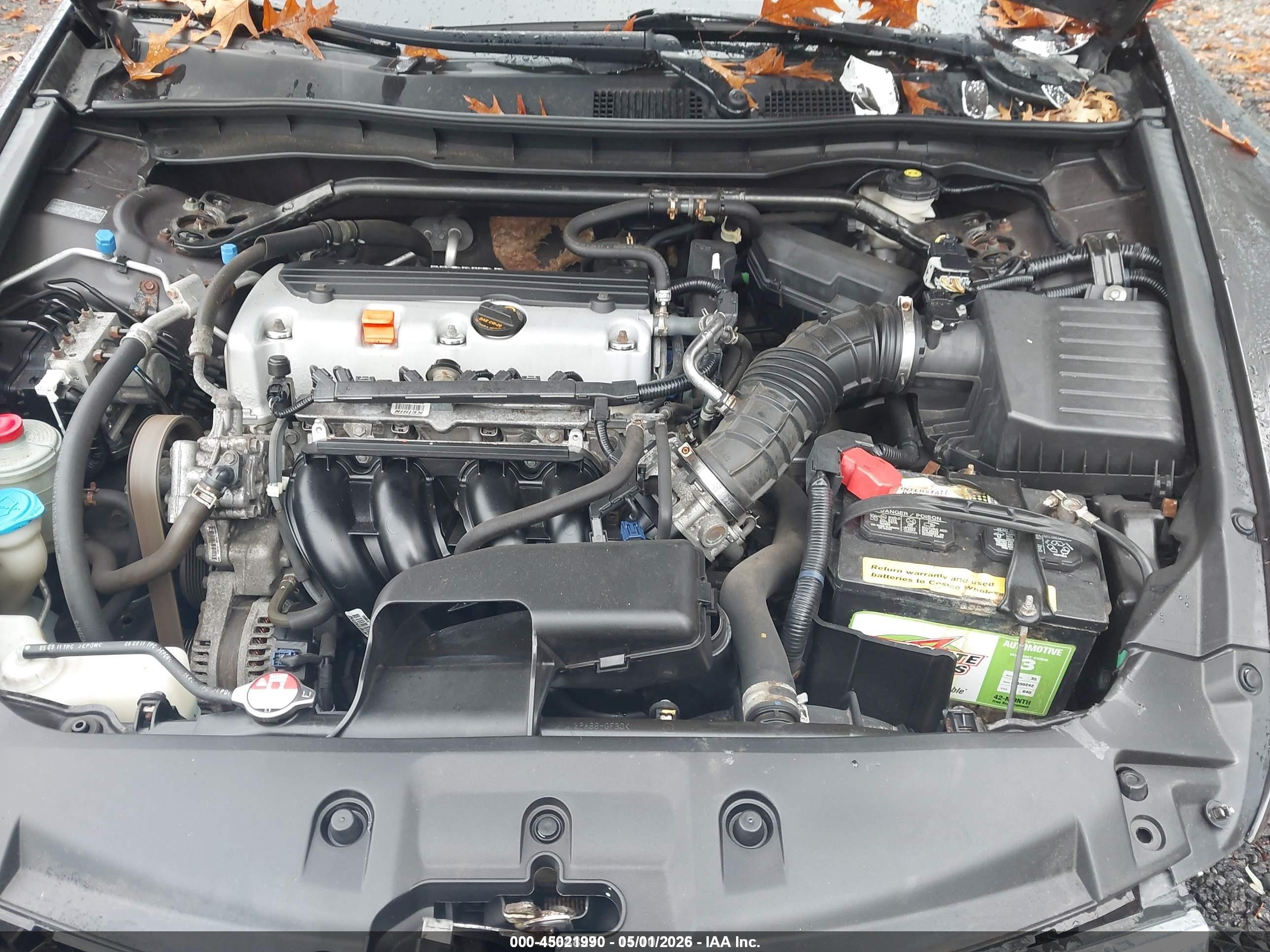 2012 Honda Accord 2.4 Ex-l Серый vin: 1HGCP2F80CA059857