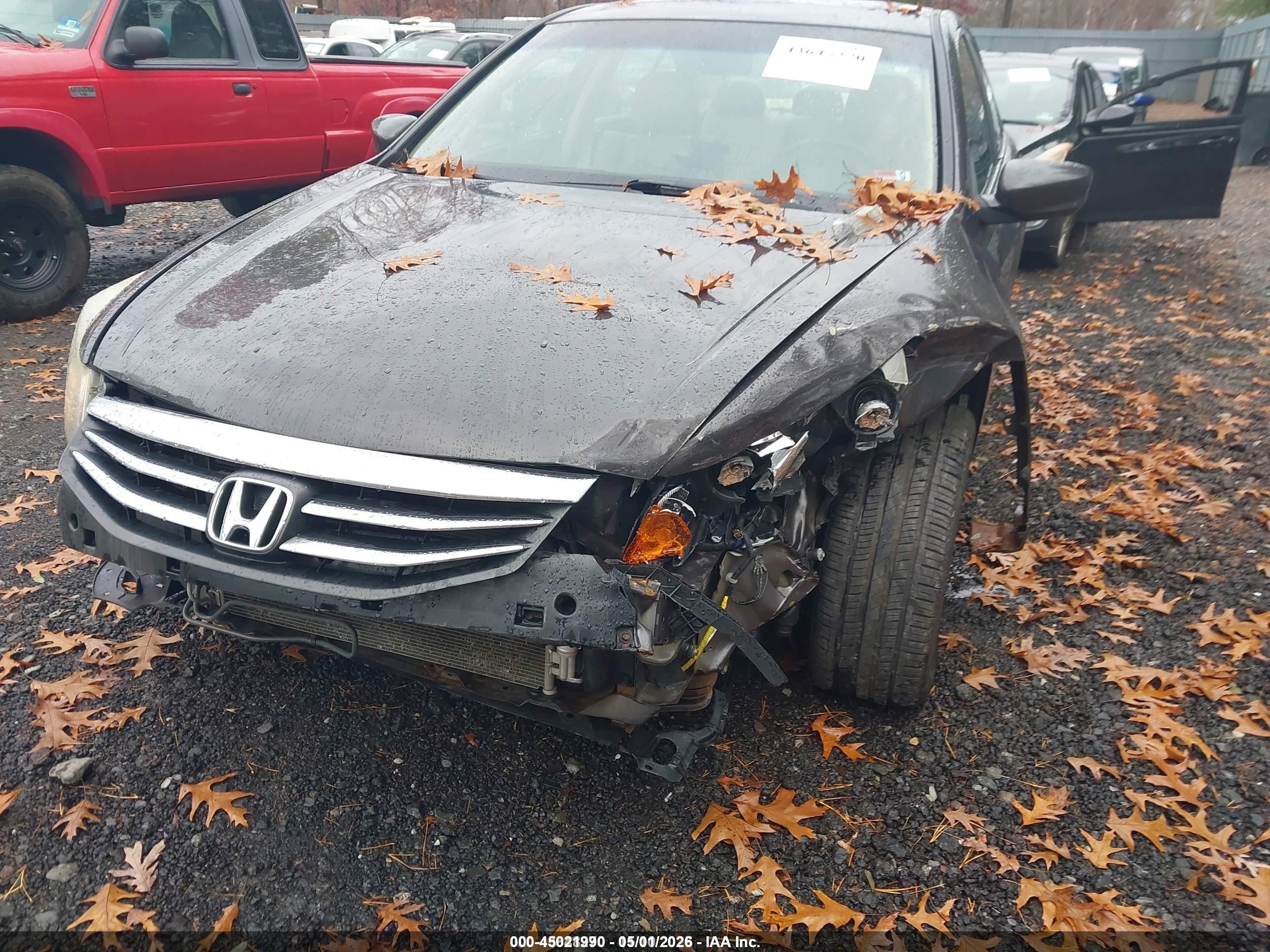 2012 Honda Accord 2.4 Ex-l Серый vin: 1HGCP2F80CA059857