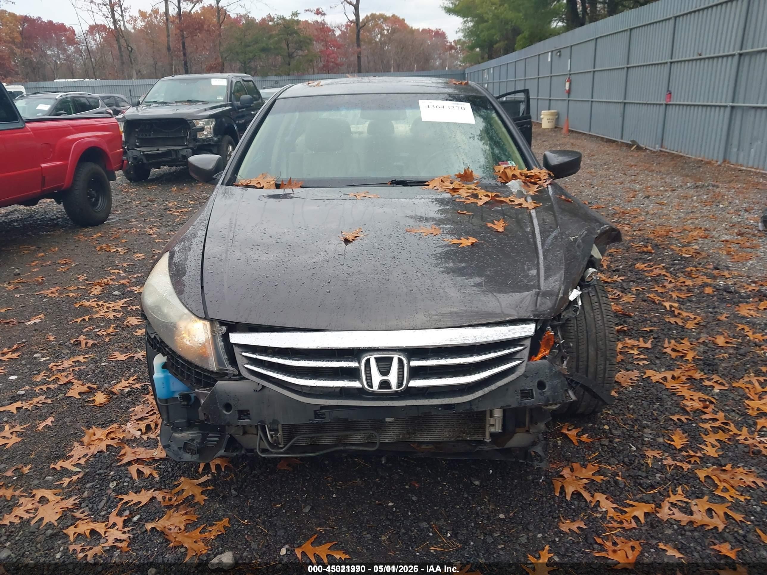 2012 Honda Accord 2.4 Ex-l Серый vin: 1HGCP2F80CA059857