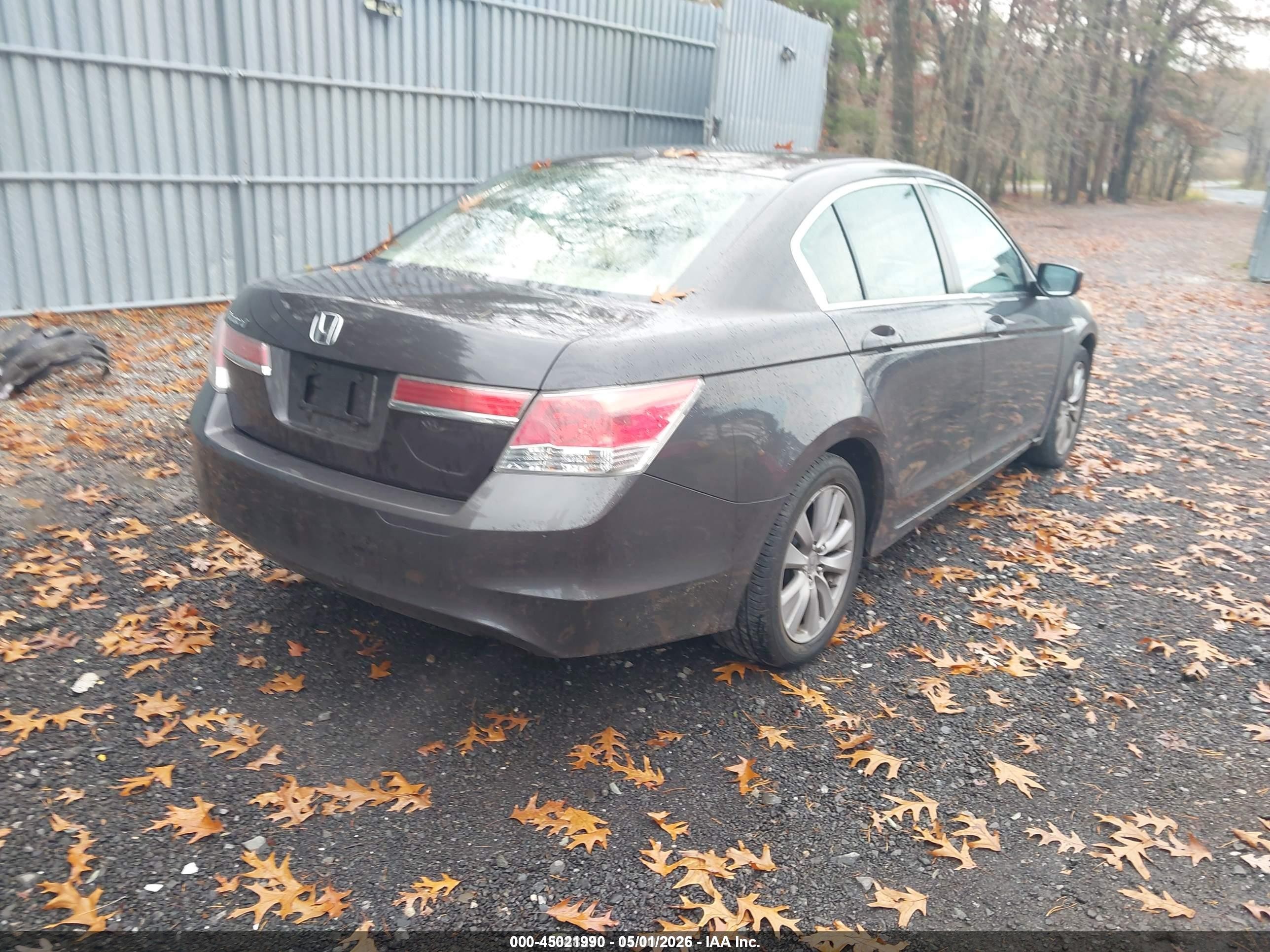 2012 Honda Accord 2.4 Ex-l Серый vin: 1HGCP2F80CA059857