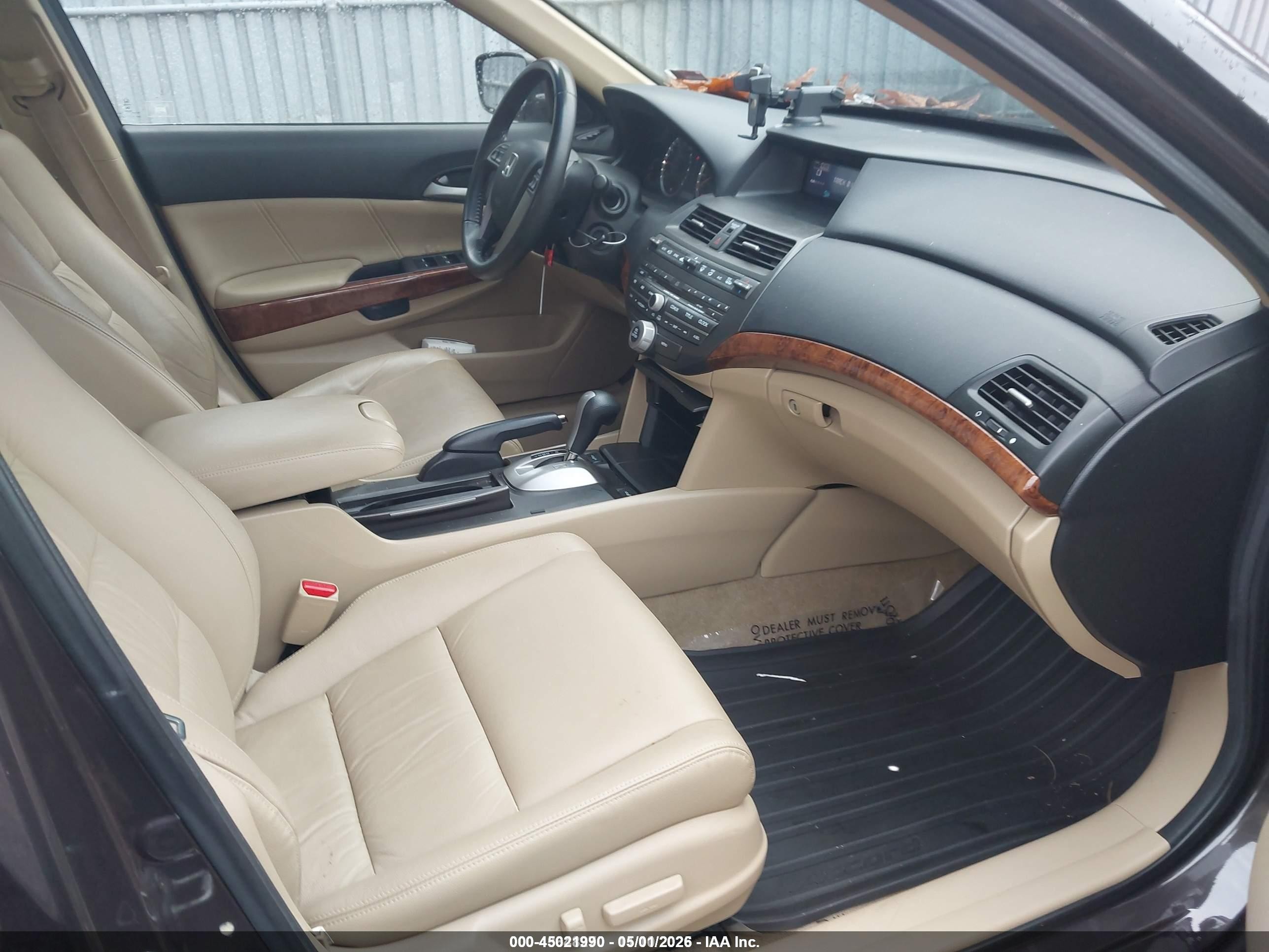 2012 Honda Accord 2.4 Ex-l Серый vin: 1HGCP2F80CA059857