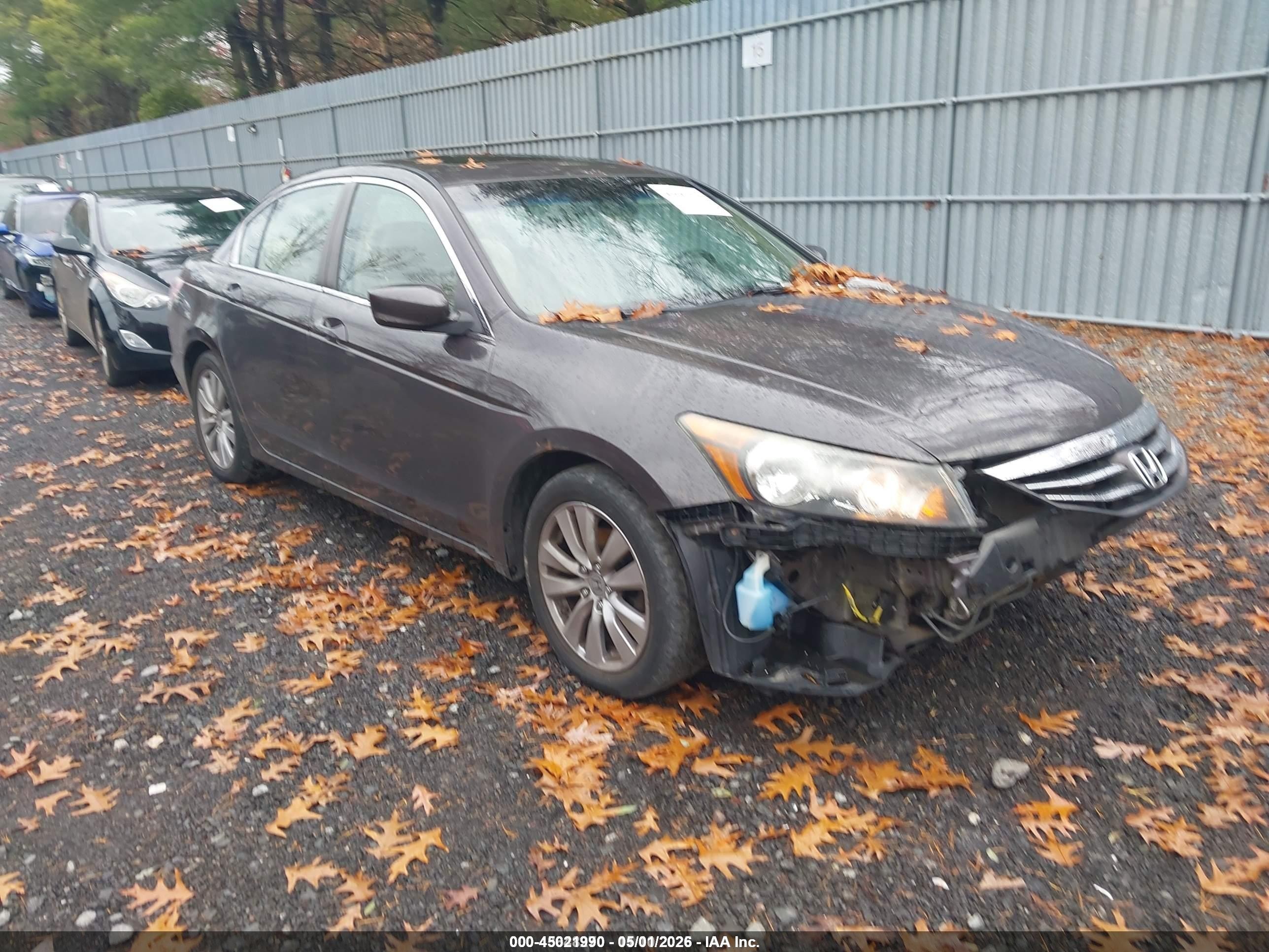 2012 Honda Accord 2.4 Ex-l Серый vin: 1HGCP2F80CA059857