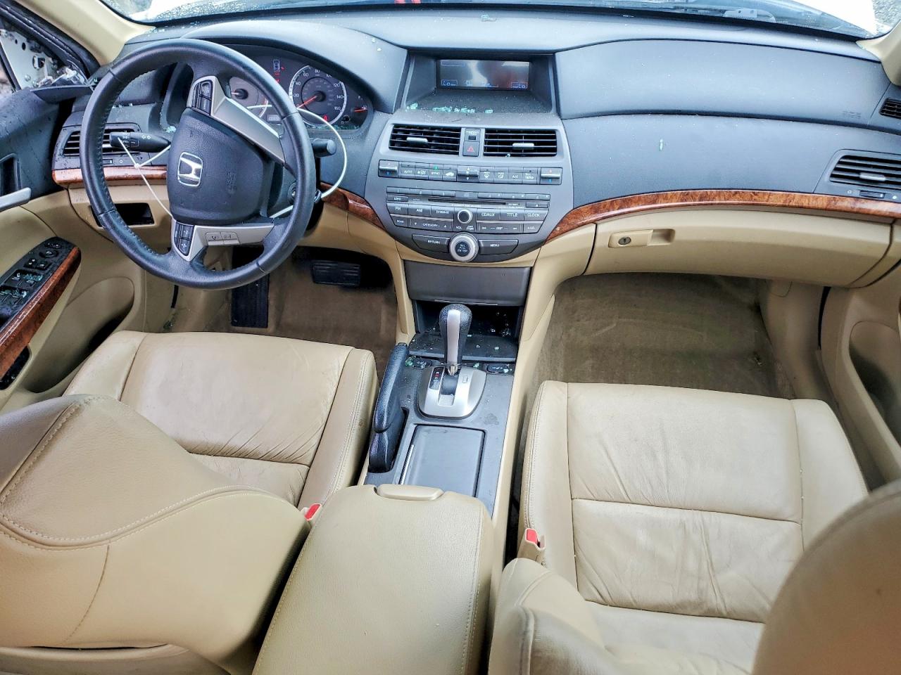 2012 Honda Accord Exl Белый vin: 1HGCP2F80CA077341