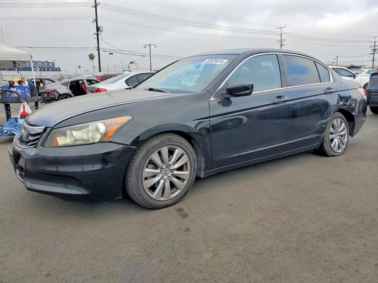2012 Honda Accord Exl Черный vin: 1HGCP2F80CA078781