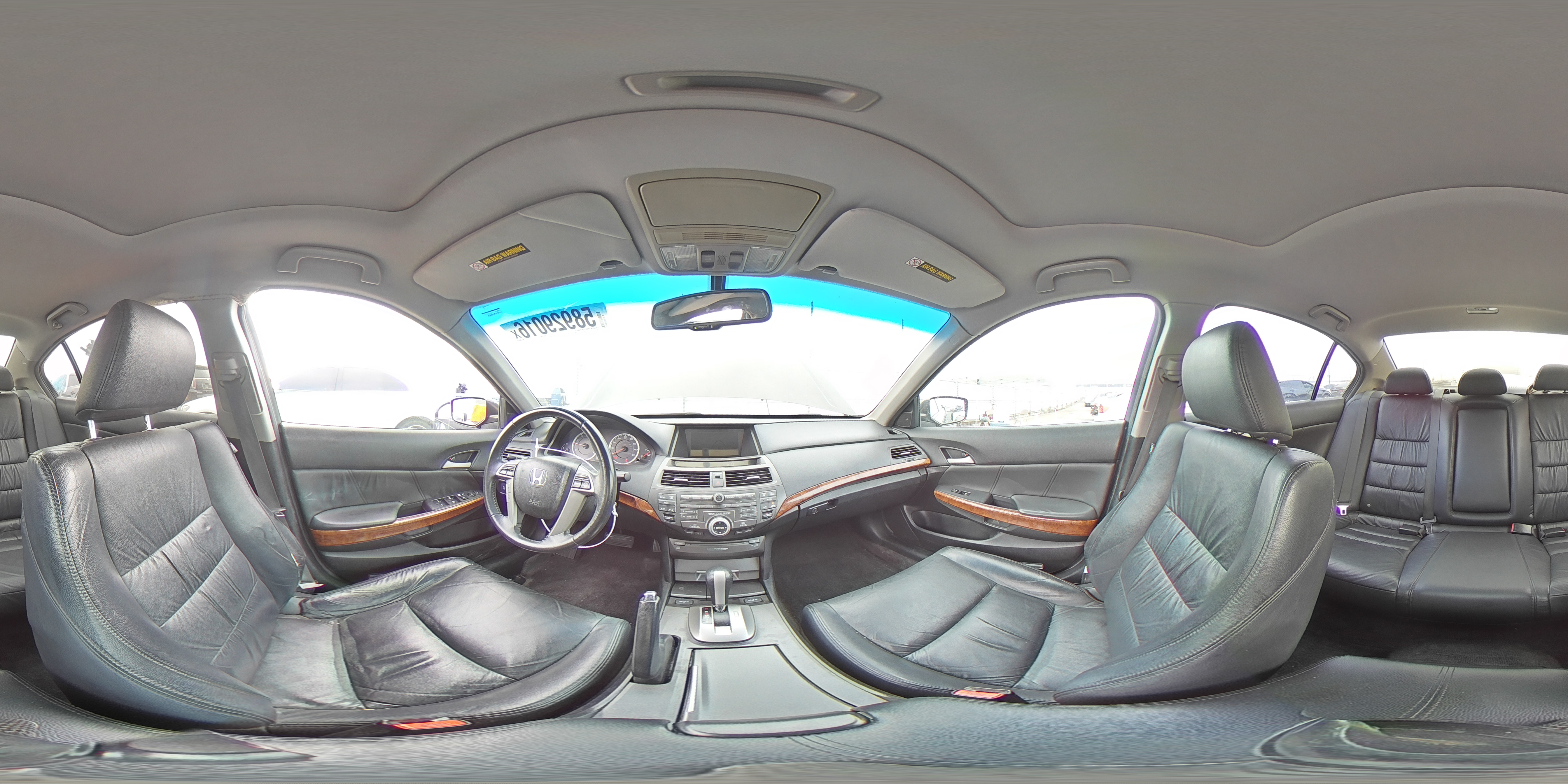 2012 Honda Accord Exl Черный vin: 1HGCP2F80CA078781