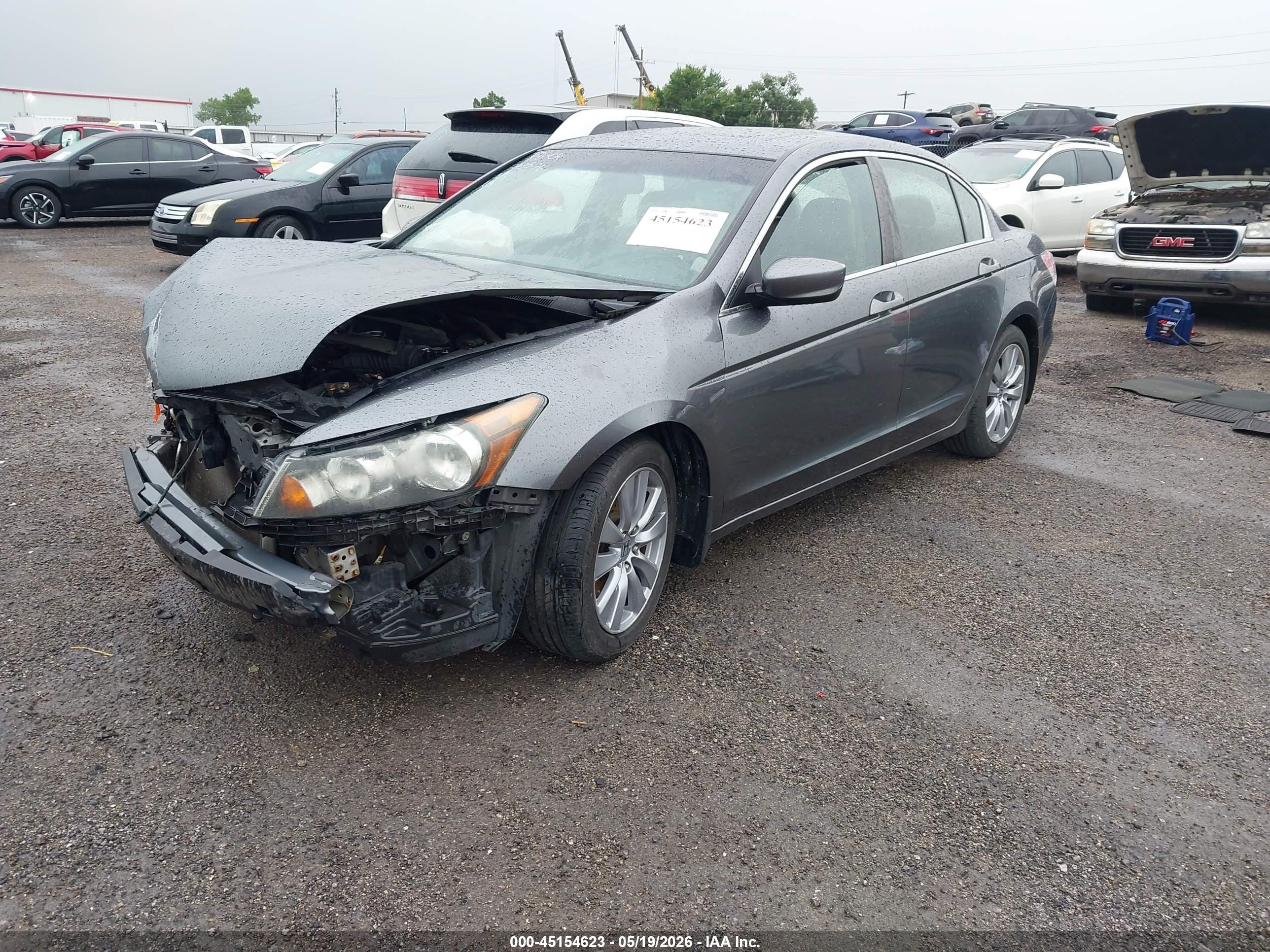 2012 Honda Accord 2.4 Ex-l Gray vin: 1HGCP2F80CA084807