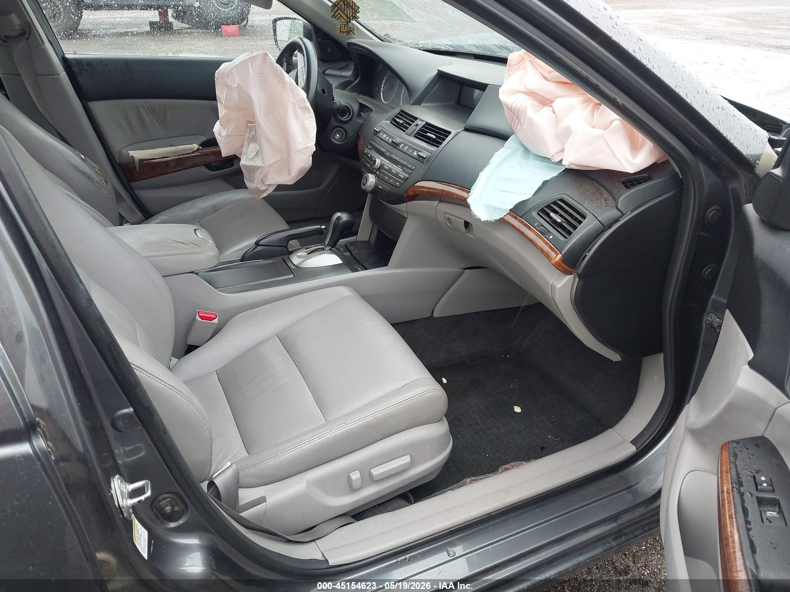 2012 Honda Accord 2.4 Ex-l Gray vin: 1HGCP2F80CA084807