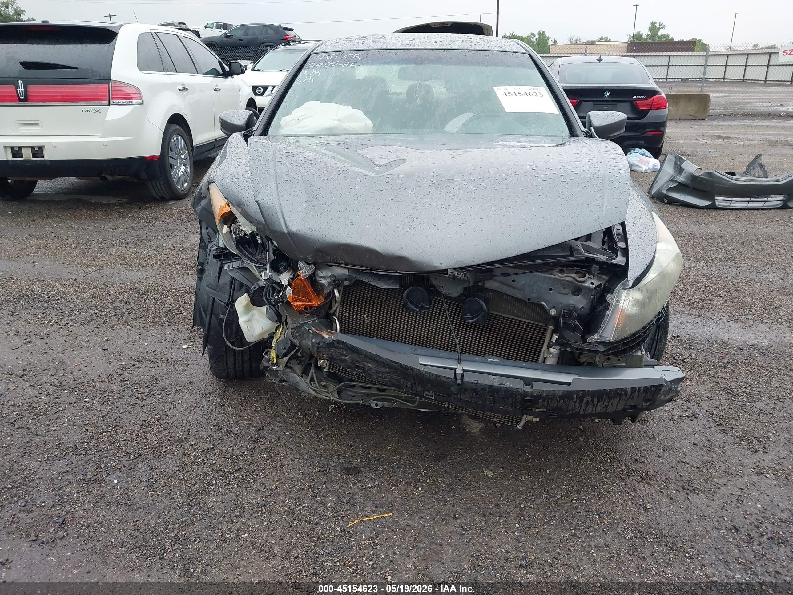 2012 Honda Accord 2.4 Ex-l Gray vin: 1HGCP2F80CA084807