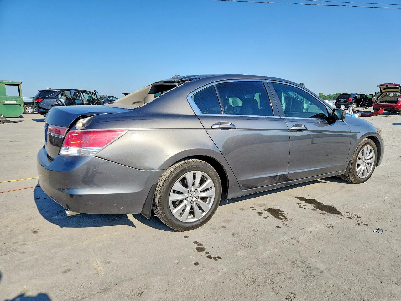2012 Honda Accord Exl Серый vin: 1HGCP2F80CA094981