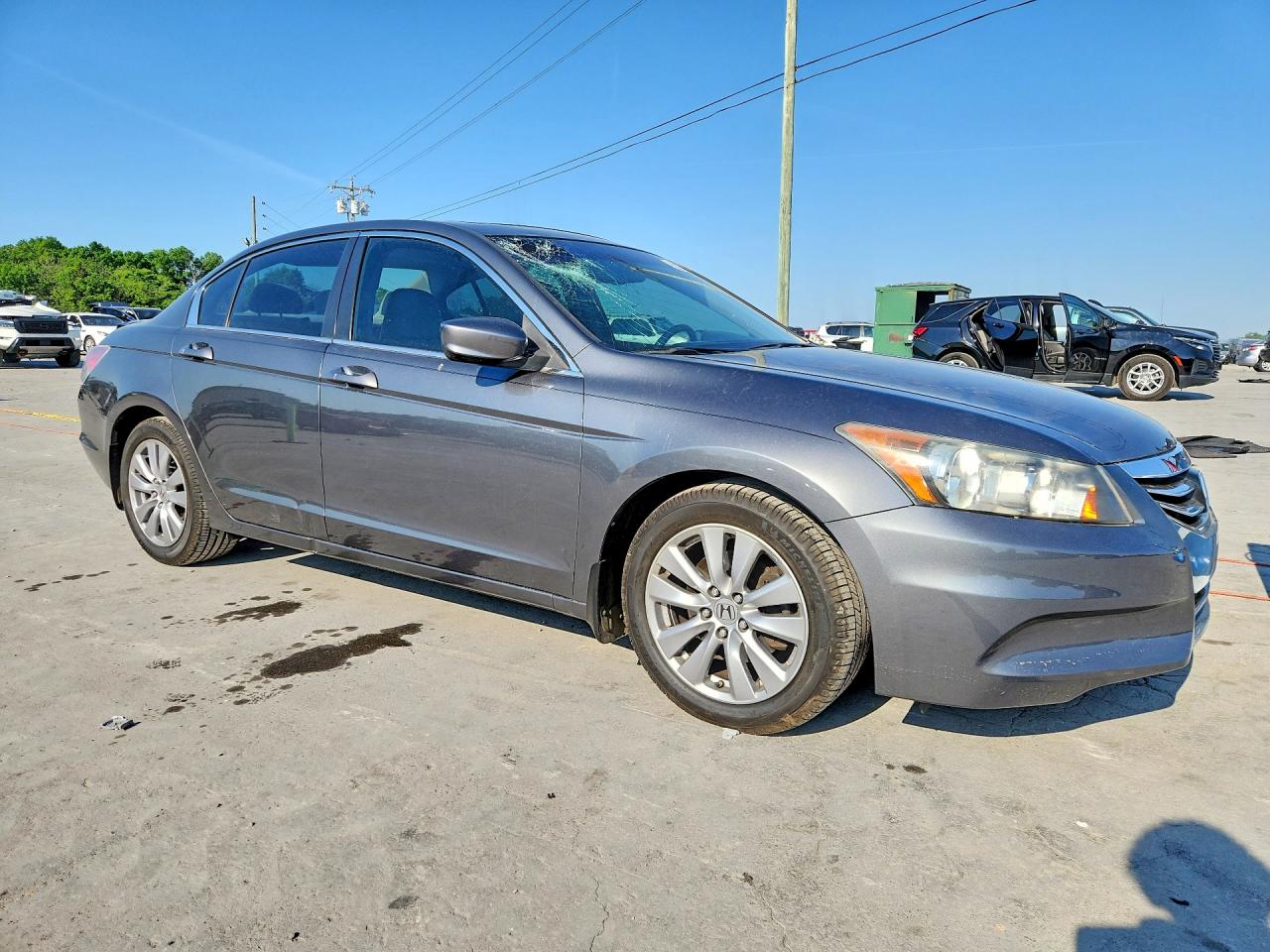 2012 Honda Accord Exl Серый vin: 1HGCP2F80CA094981