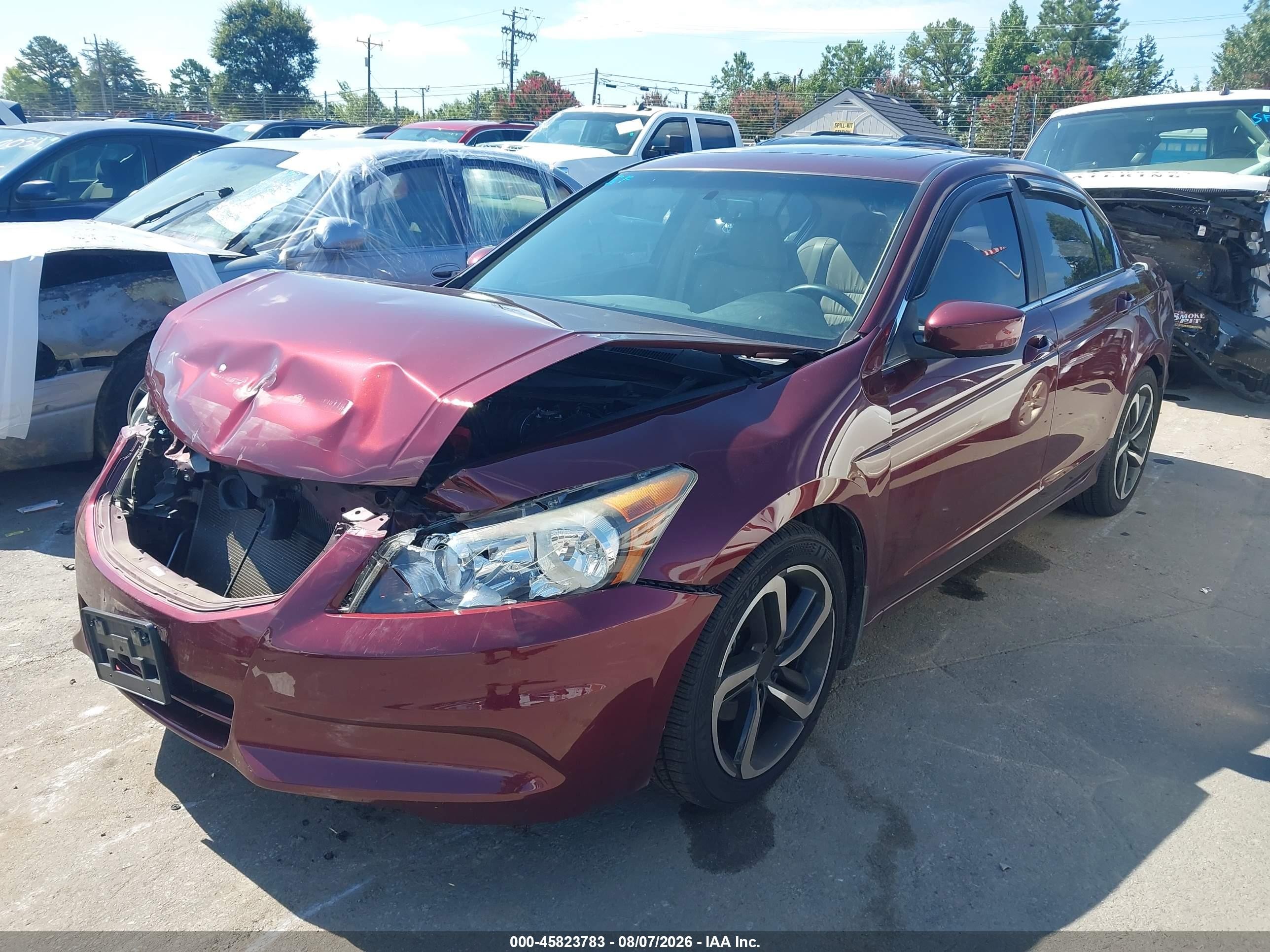 2012 Honda Accord 2.4 Ex-l Maroon vin: 1HGCP2F80CA172465