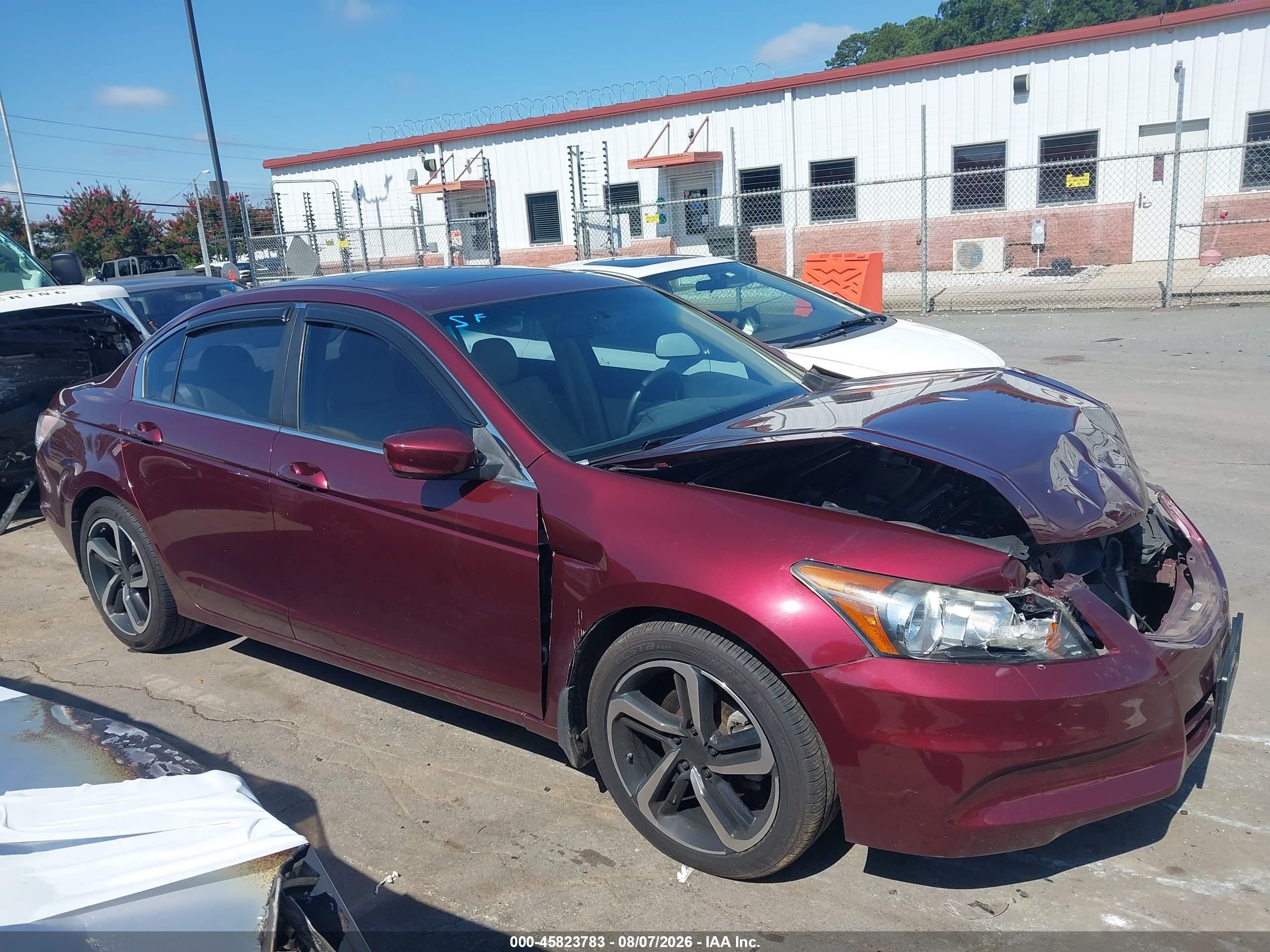 2012 Honda Accord 2.4 Ex-l Maroon vin: 1HGCP2F80CA172465
