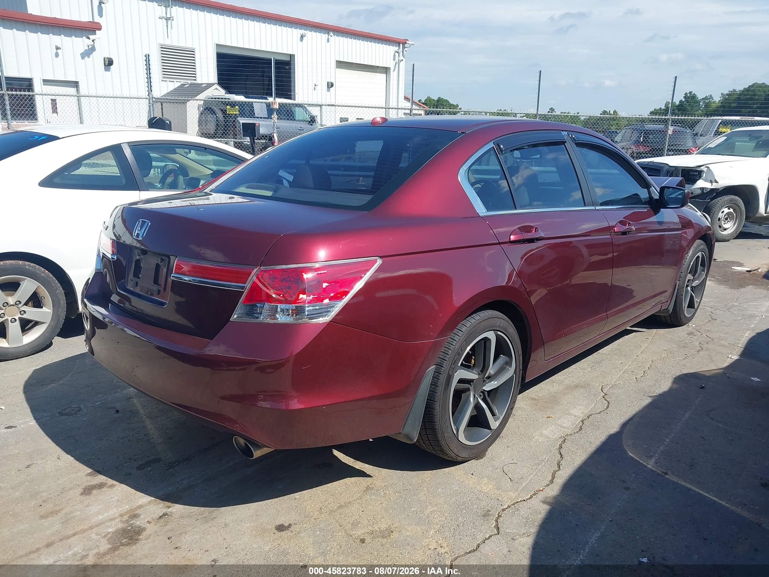 2012 Honda Accord 2.4 Ex-l Maroon vin: 1HGCP2F80CA172465