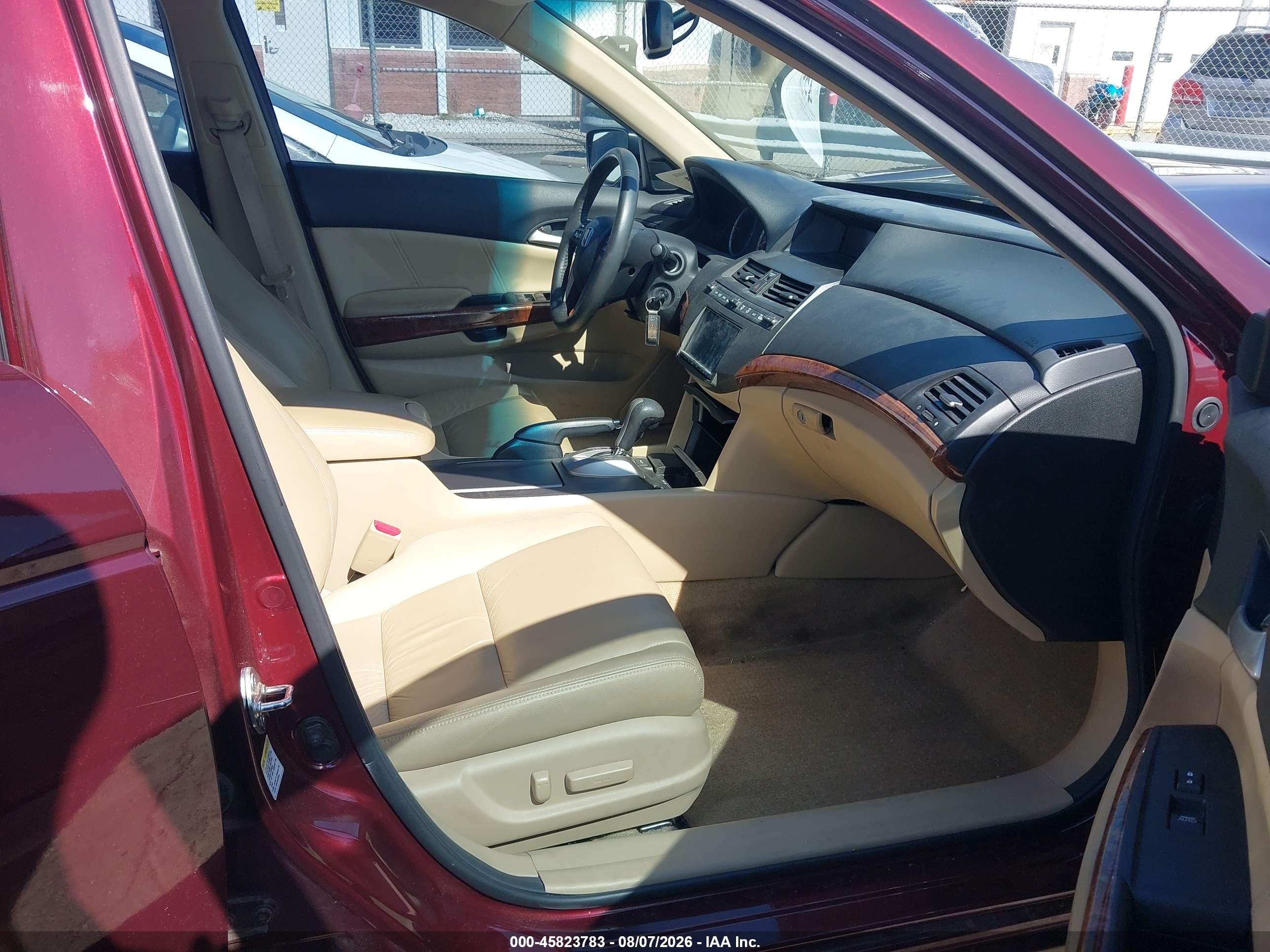 2012 Honda Accord 2.4 Ex-l Maroon vin: 1HGCP2F80CA172465
