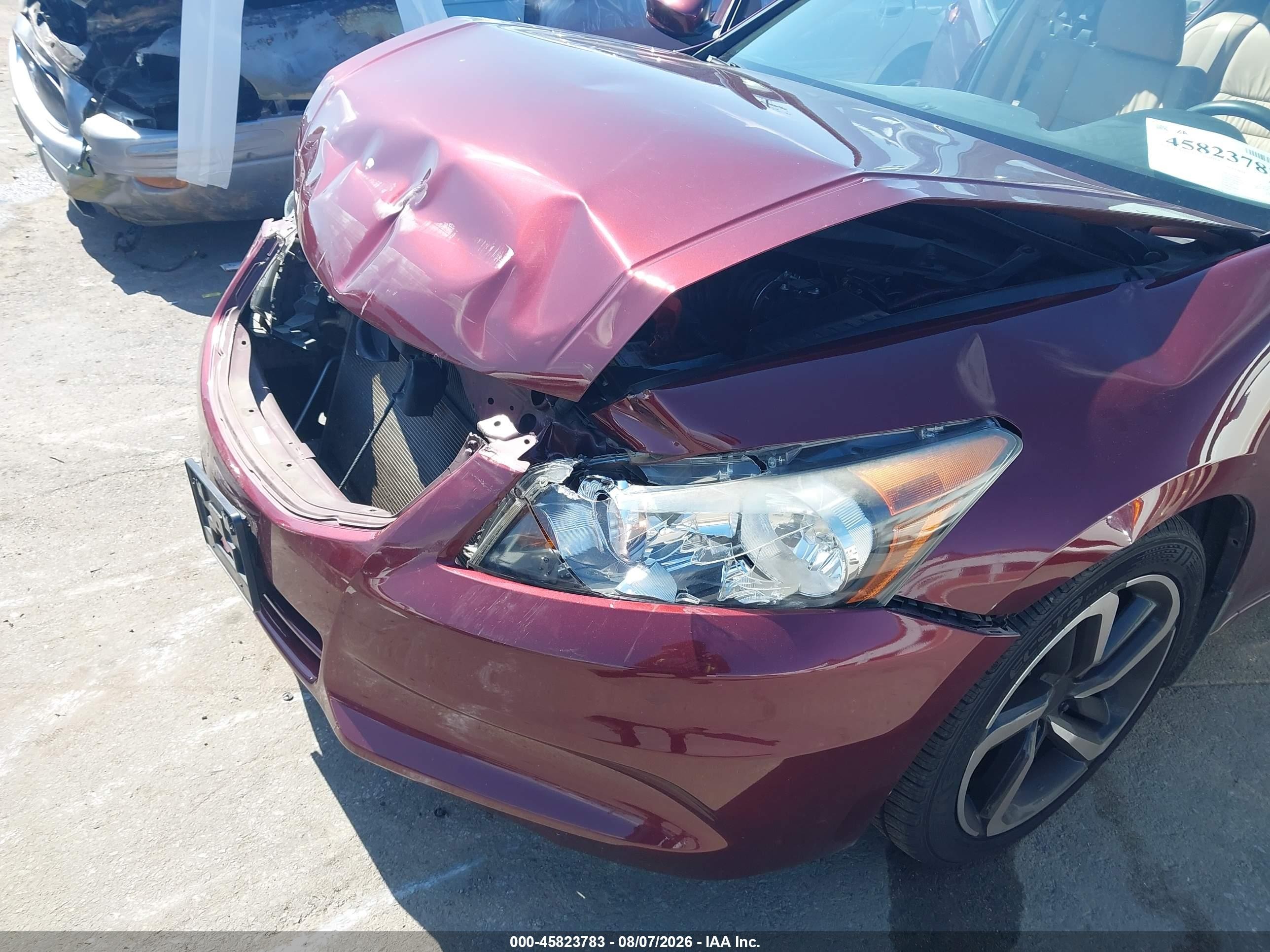 2012 Honda Accord 2.4 Ex-l Maroon vin: 1HGCP2F80CA172465
