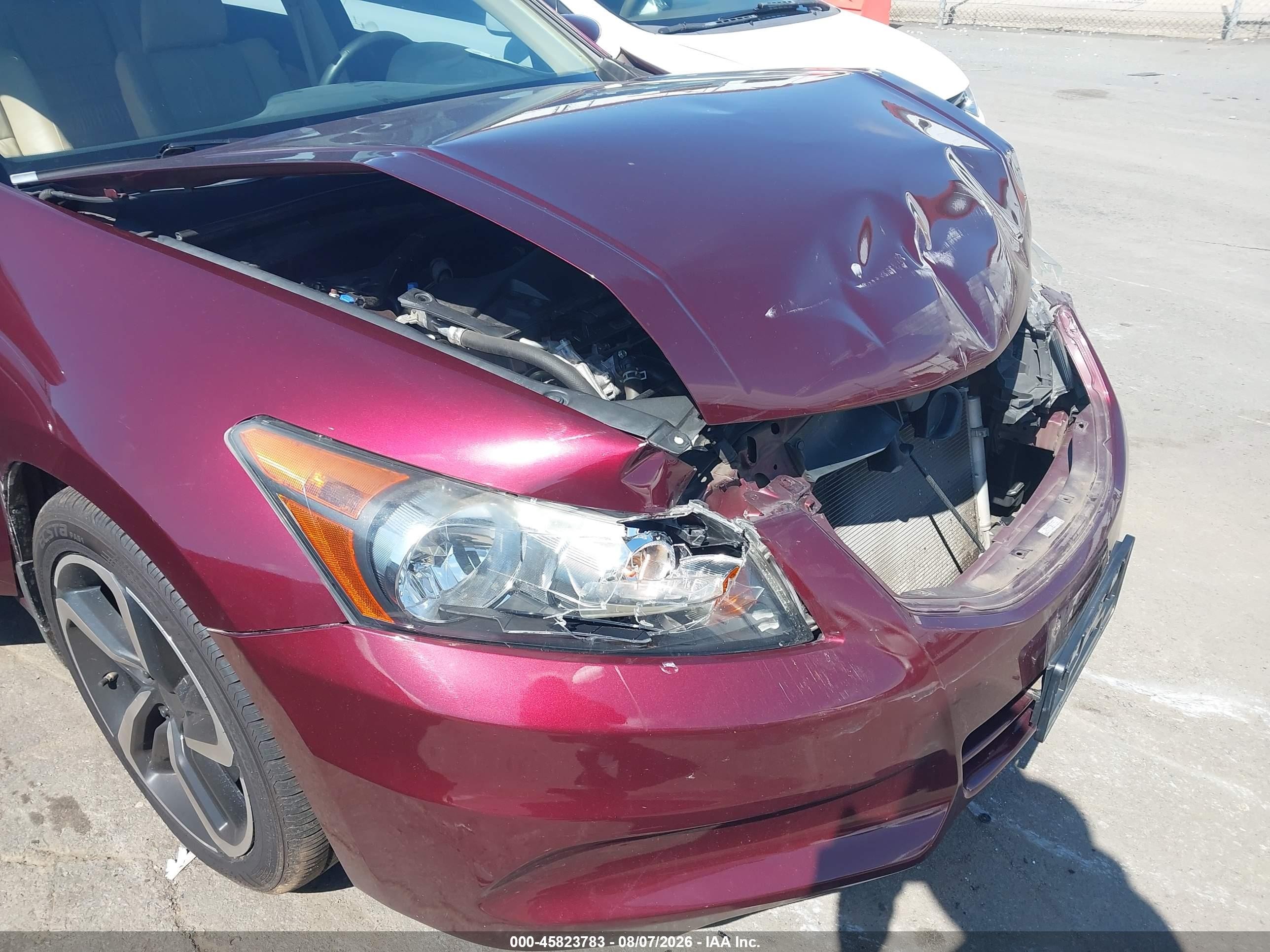 2012 Honda Accord 2.4 Ex-l Maroon vin: 1HGCP2F80CA172465